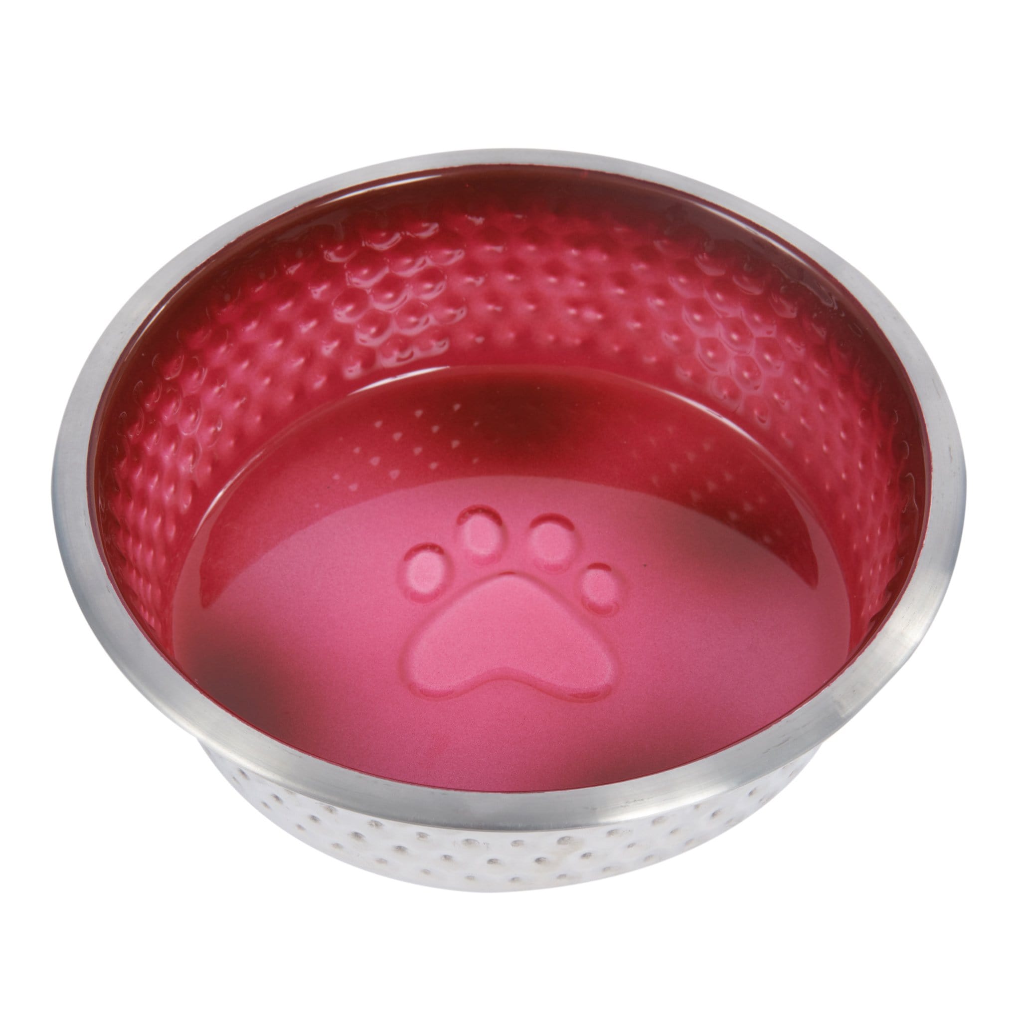 Weatherbeeta Non-Slip Stainless Steel Shade Dog Bowl - 16.5cm · Magenta