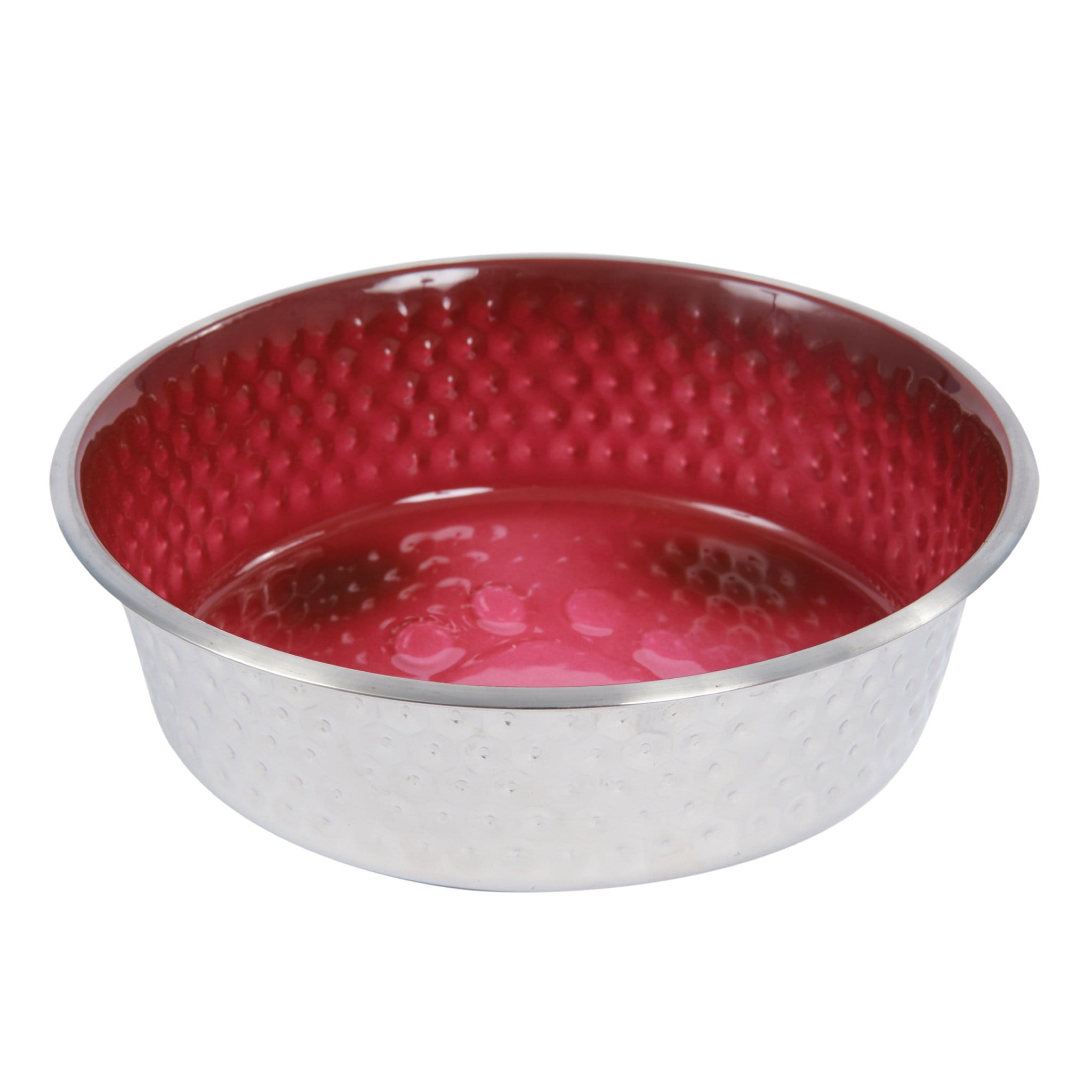 Weatherbeeta Non-Slip Stainless Steel Shade Dog Bowl - 19.5cm · Magenta