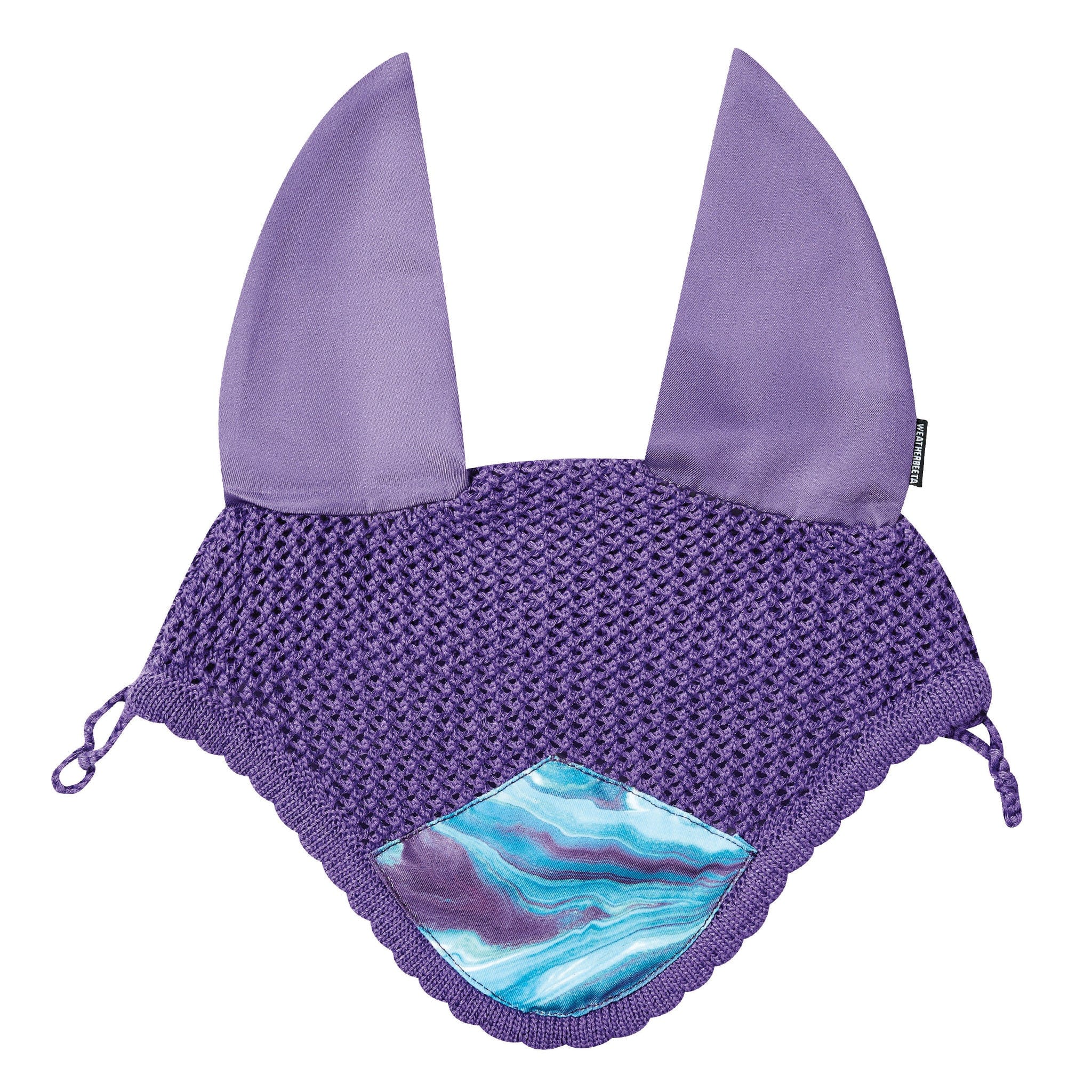 Weatherbeeta Prime Marble Ear Bonnet Purple Swirl 1008703000