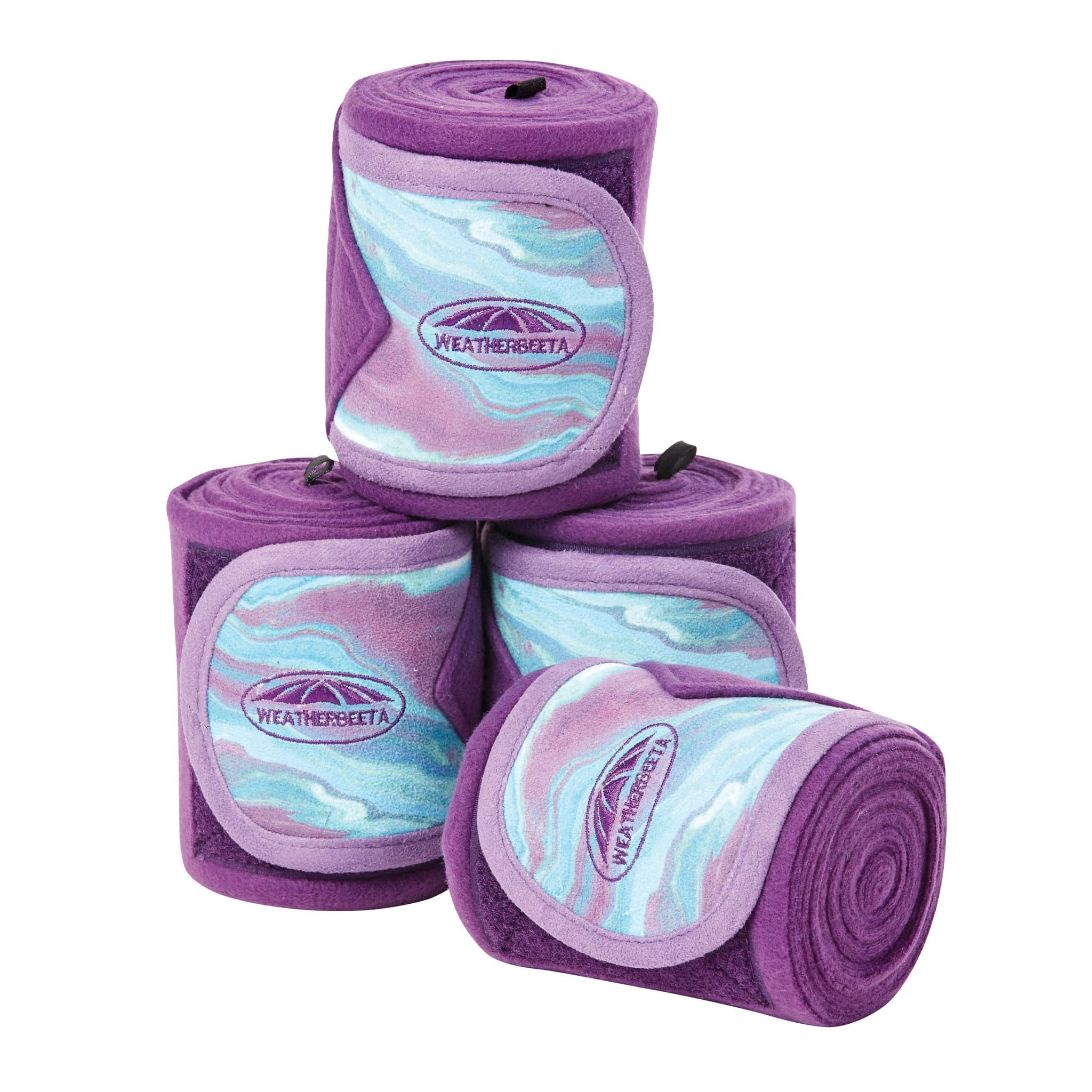 Weatherbeeta Prime Marble Fleece Bandages Purple Swirl 1008706001