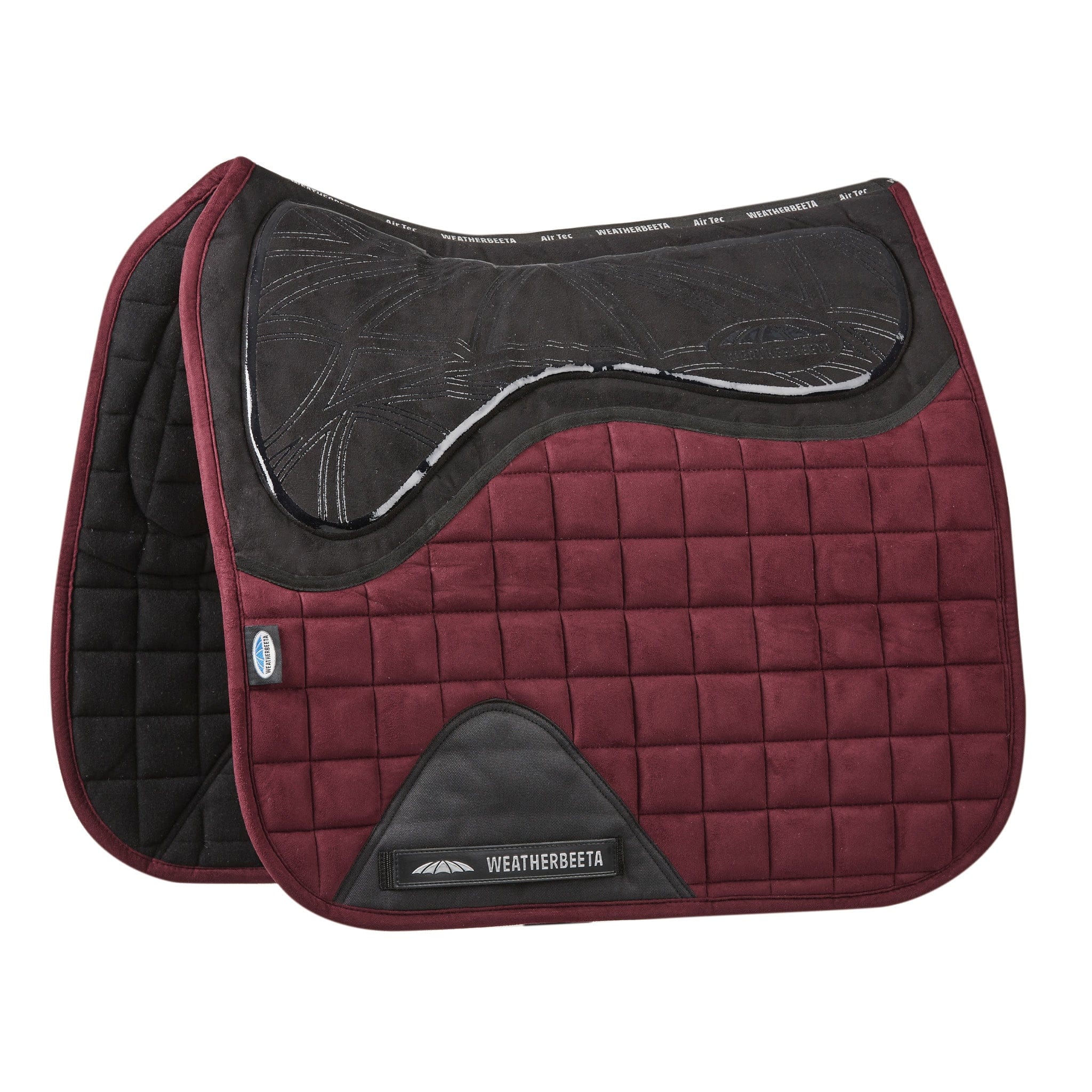 Weatherbeeta Ultra Grip Dressage Saddle Pad - Burgundy