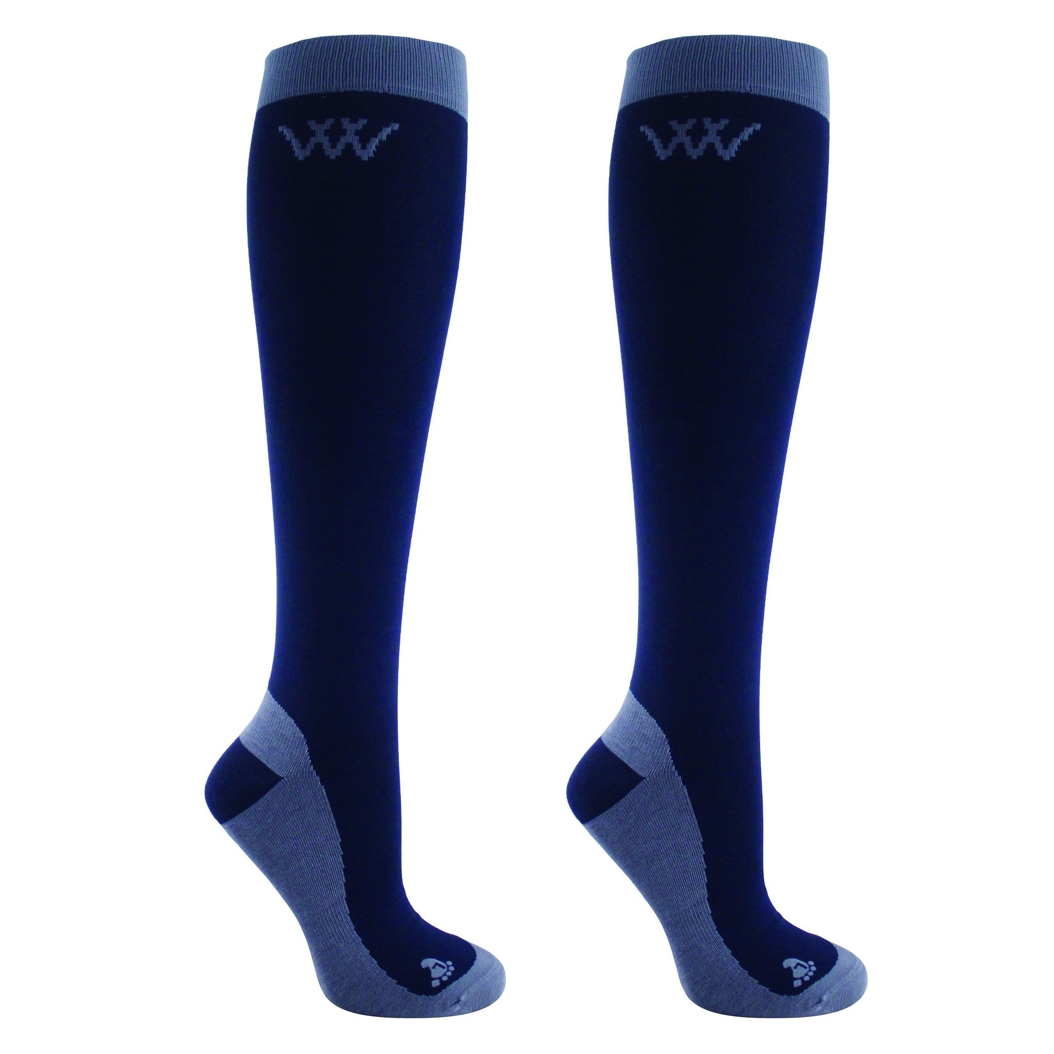 Woof Wear Super Sleek Competition Riding Socks 2 Pack WW0018 Navy