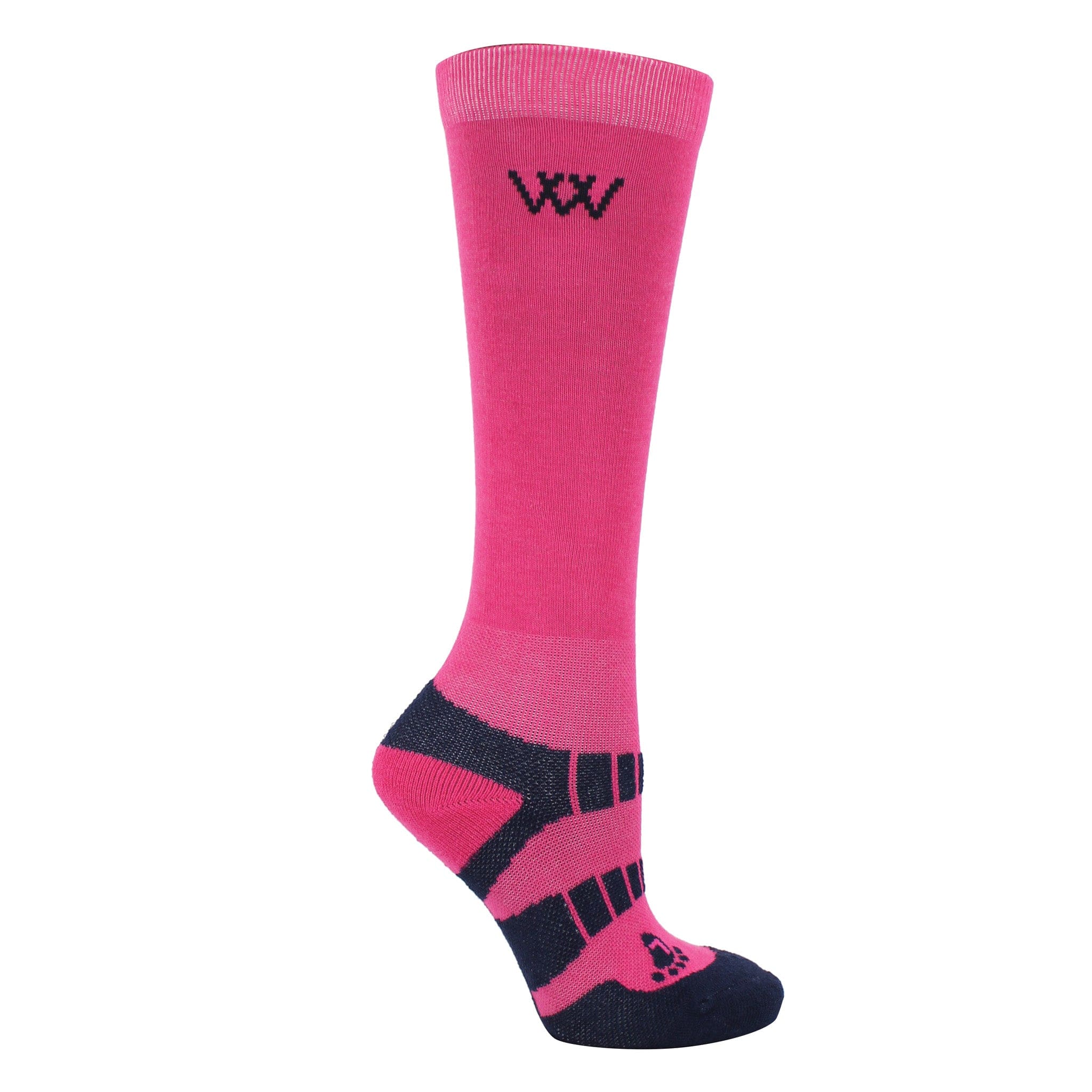 Woof Wear Young Rider Pro Riding Socks 2 Pack WW0019 Pink and Navy