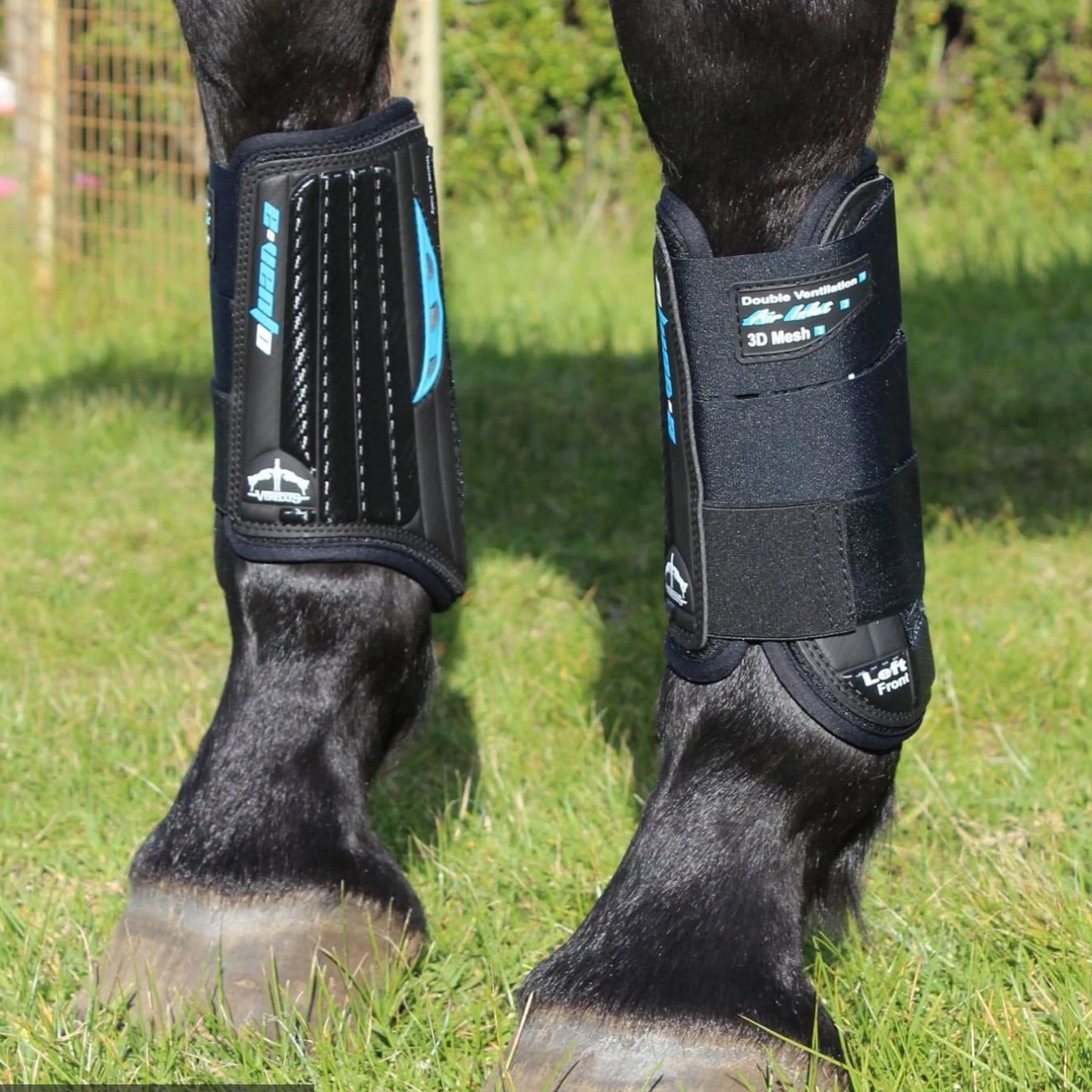 Veredus E-Vento Cross Country Boots Black on Horse VEVF
