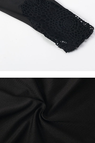 Deep V Neck Back Hole Hollow Out Plain T-Shirts