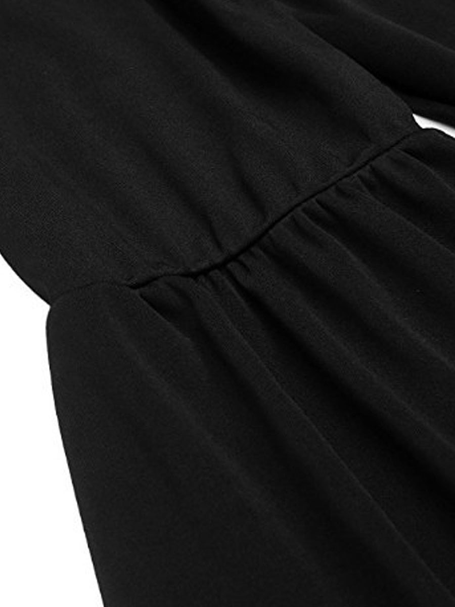 Autumn Spring Cotton Women Round Neck Asymmetric Hem Plain Long Sleeve T-Shirts