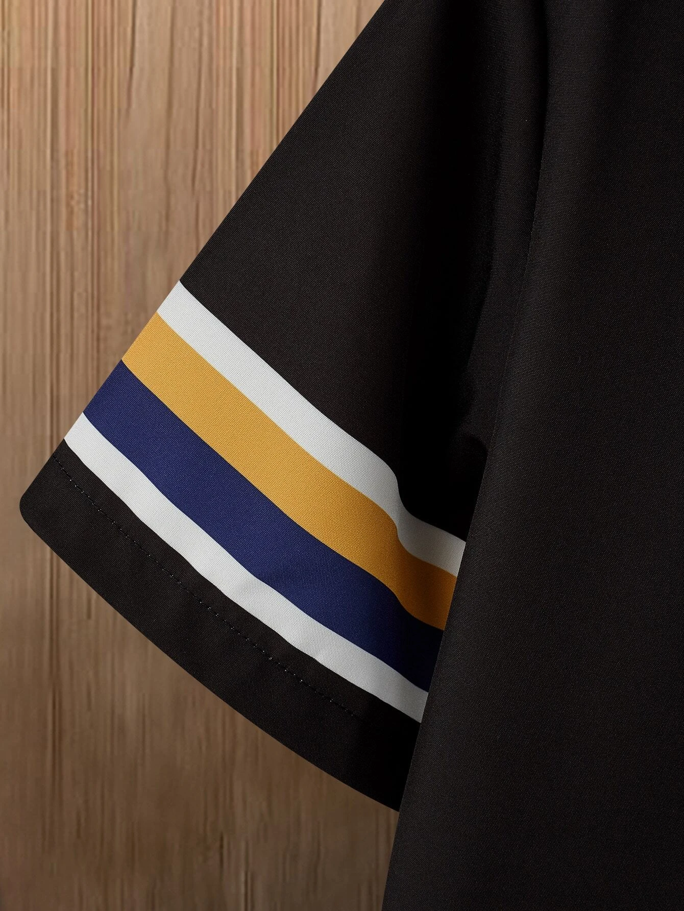 Men's Sets Hawaiian Lines Print Button Pocket Two-Piece Shirt Shorts Set