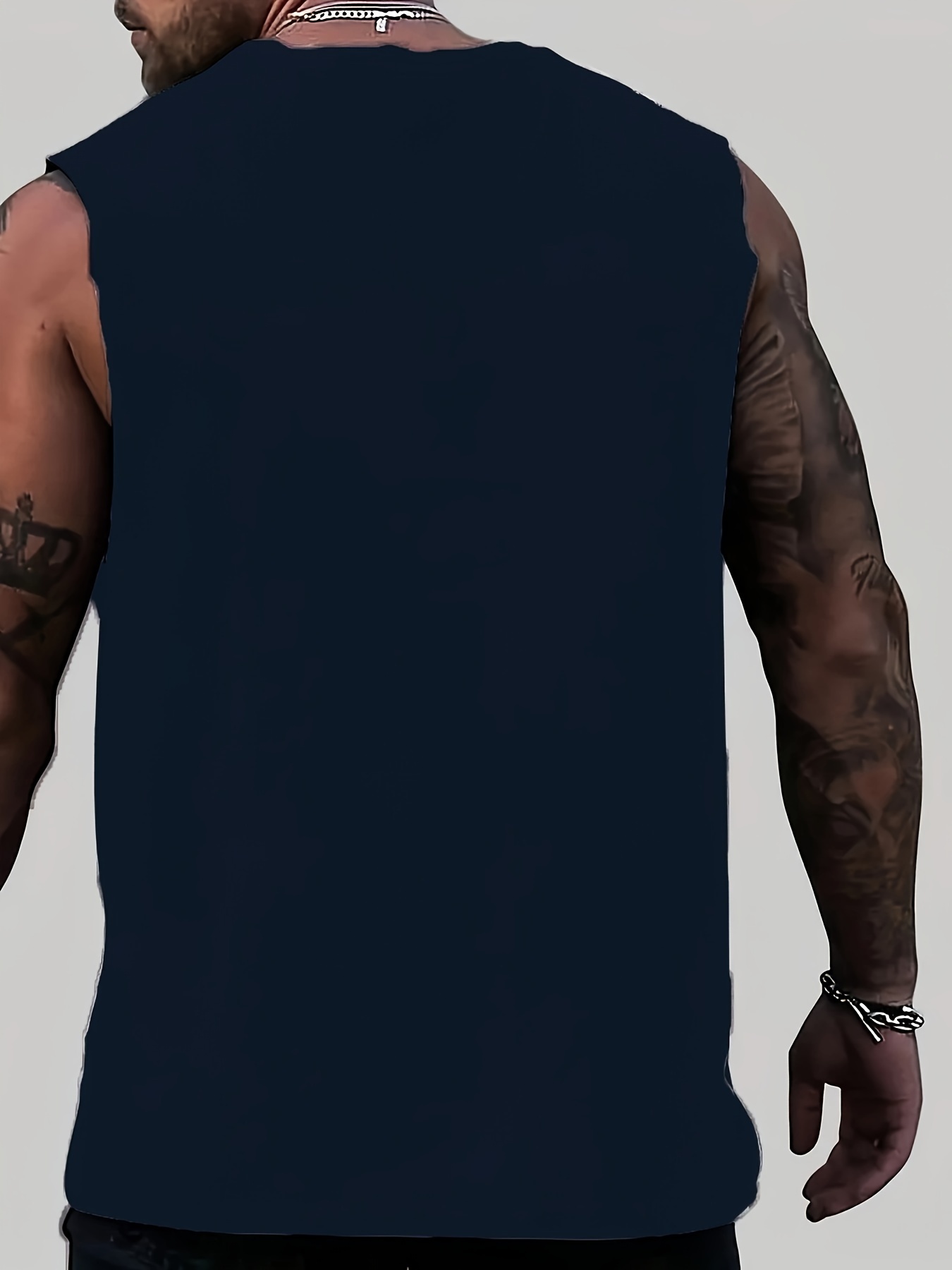 Men's T-shirt Casual Flag Print Cozy Sleeveless T-Shirt