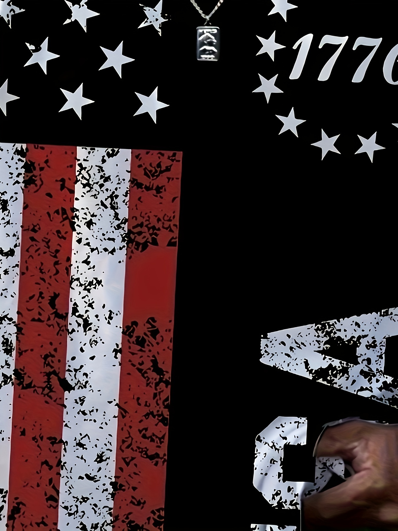 Men's T-shirt Casual Flag Print Cozy Sleeveless T-Shirt