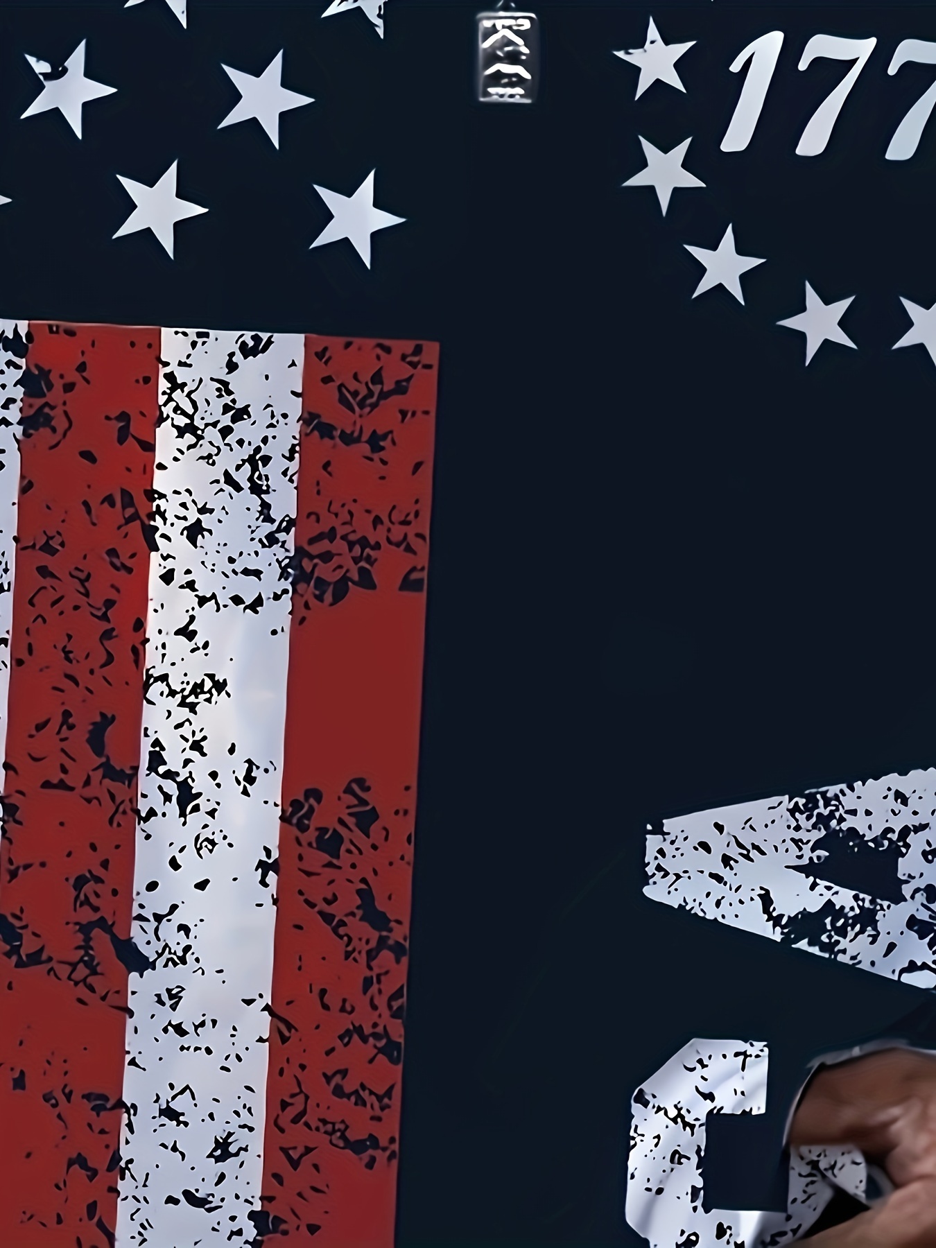 Men's T-shirt Casual Flag Print Cozy Sleeveless T-Shirt