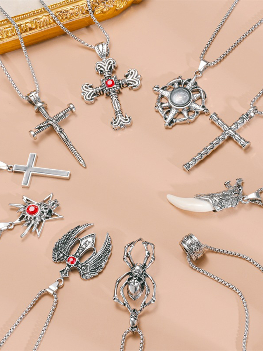 Men's Art Pendant Chain Necklace