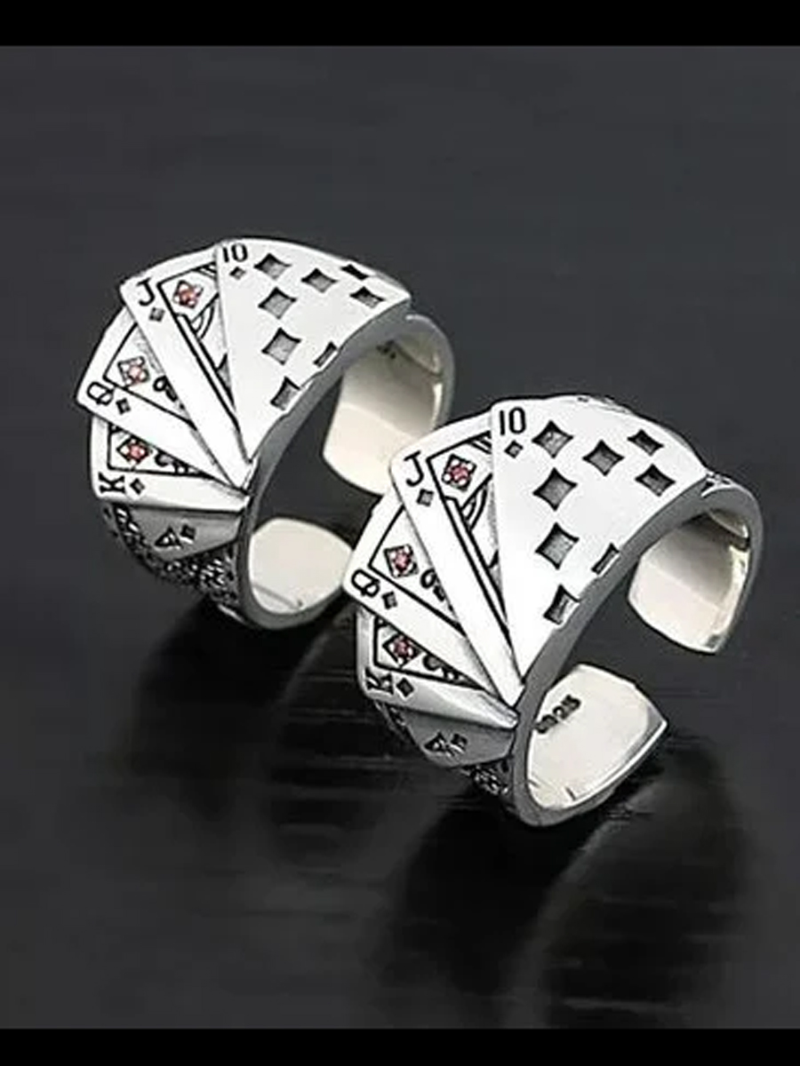 Straight Flush Playing Card Ring
