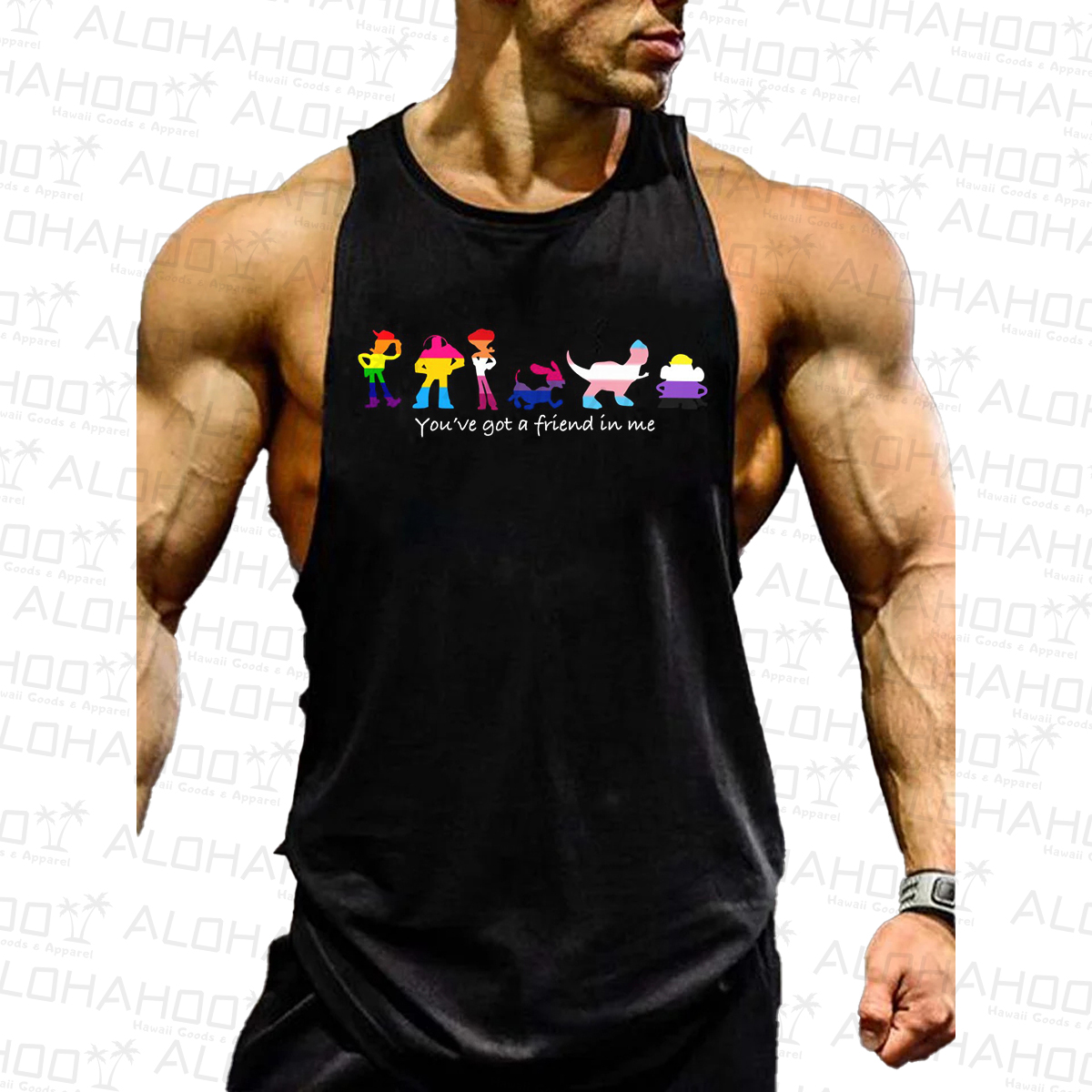 You've Got A Friend In Me Men's Fun Pride Art Print Tank Top Muscle Tee