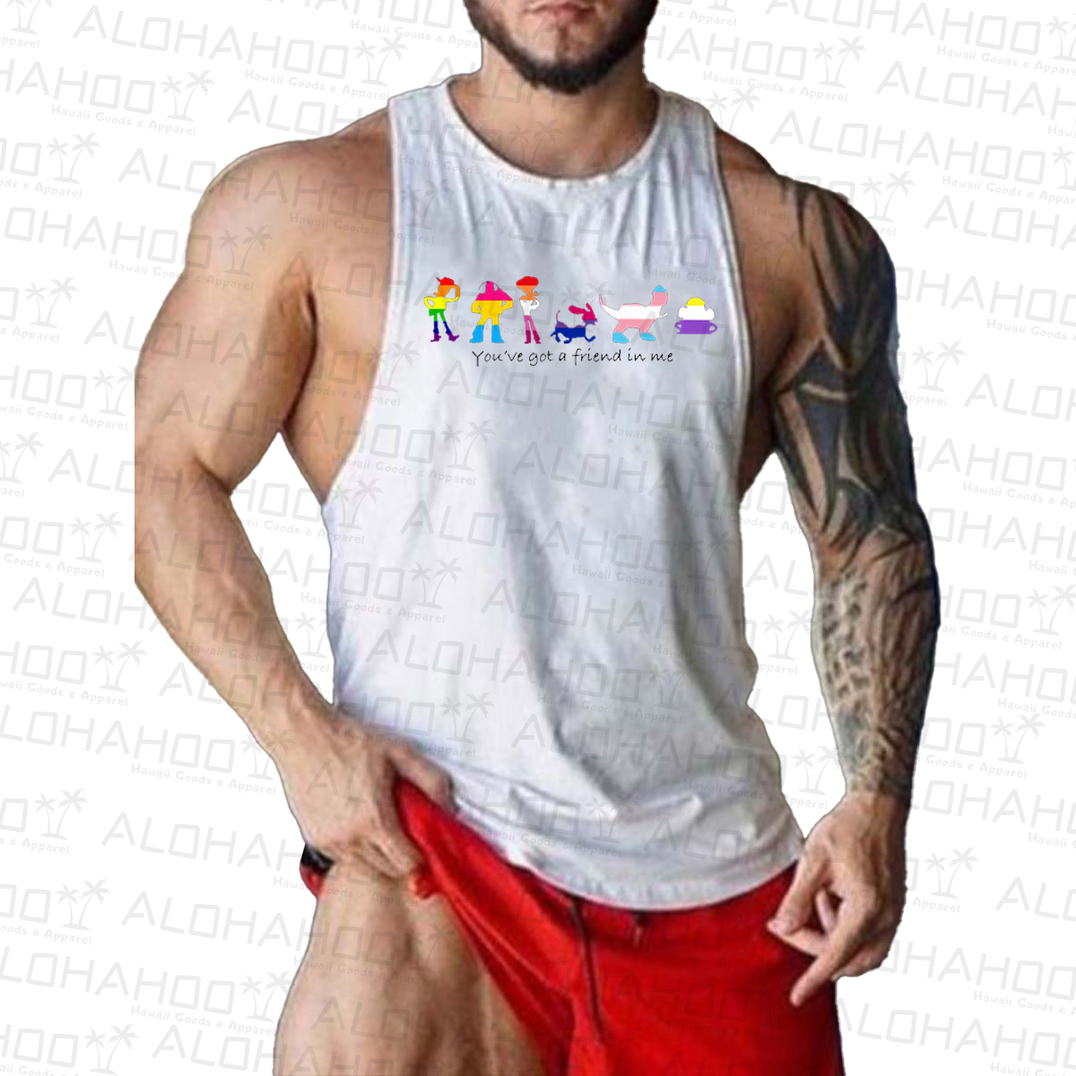 You've Got A Friend In Me Men's Fun Pride Art Print Tank Top Muscle Tee