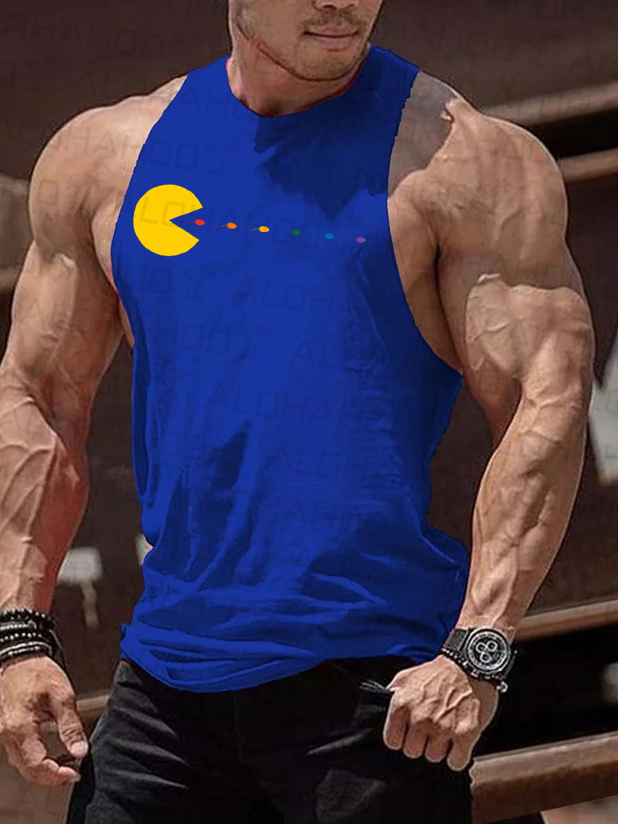 Men's Pride Fun Game Art Print Tank Top Muscle Tee