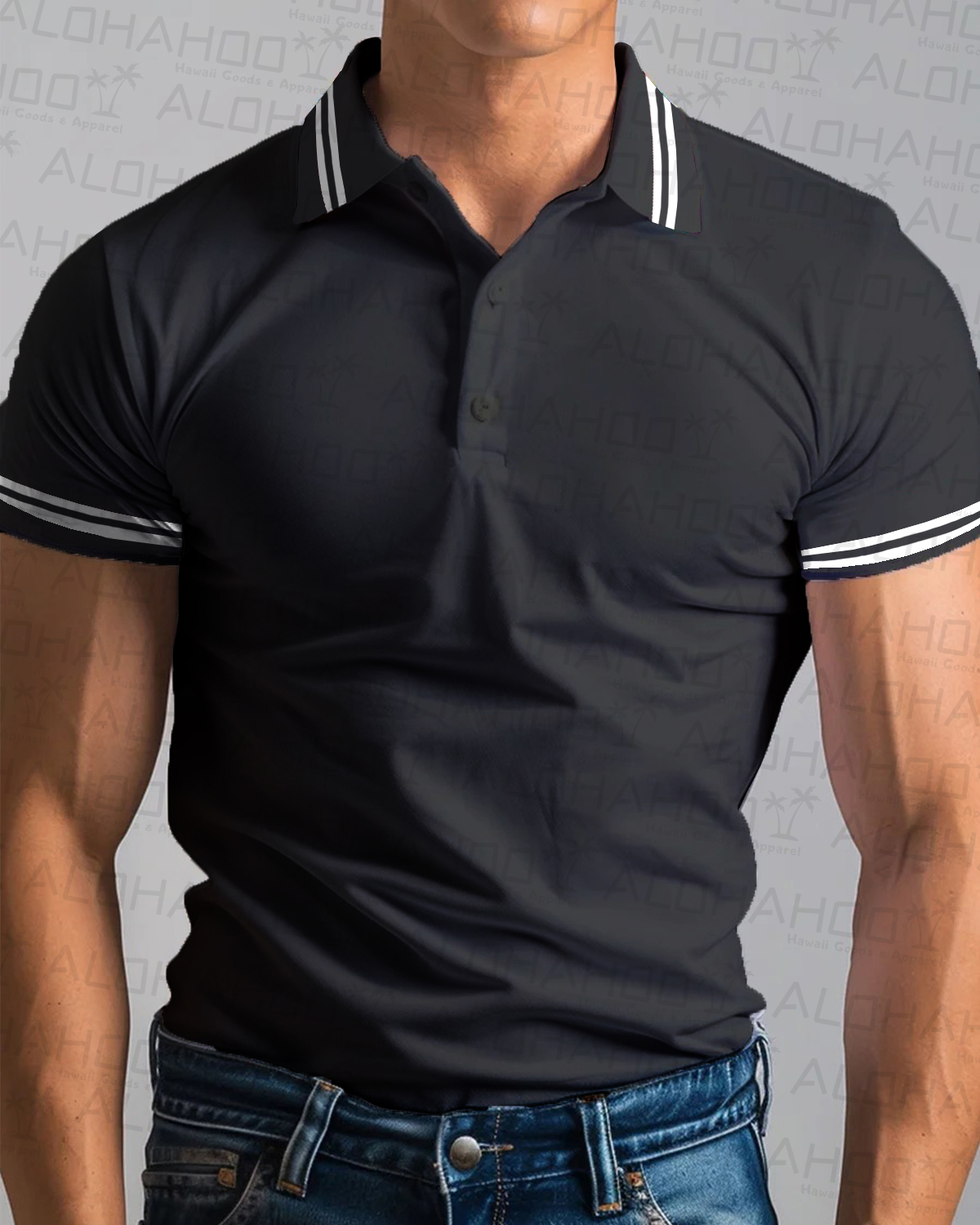 Men's Basics Stripes Polo Shirt