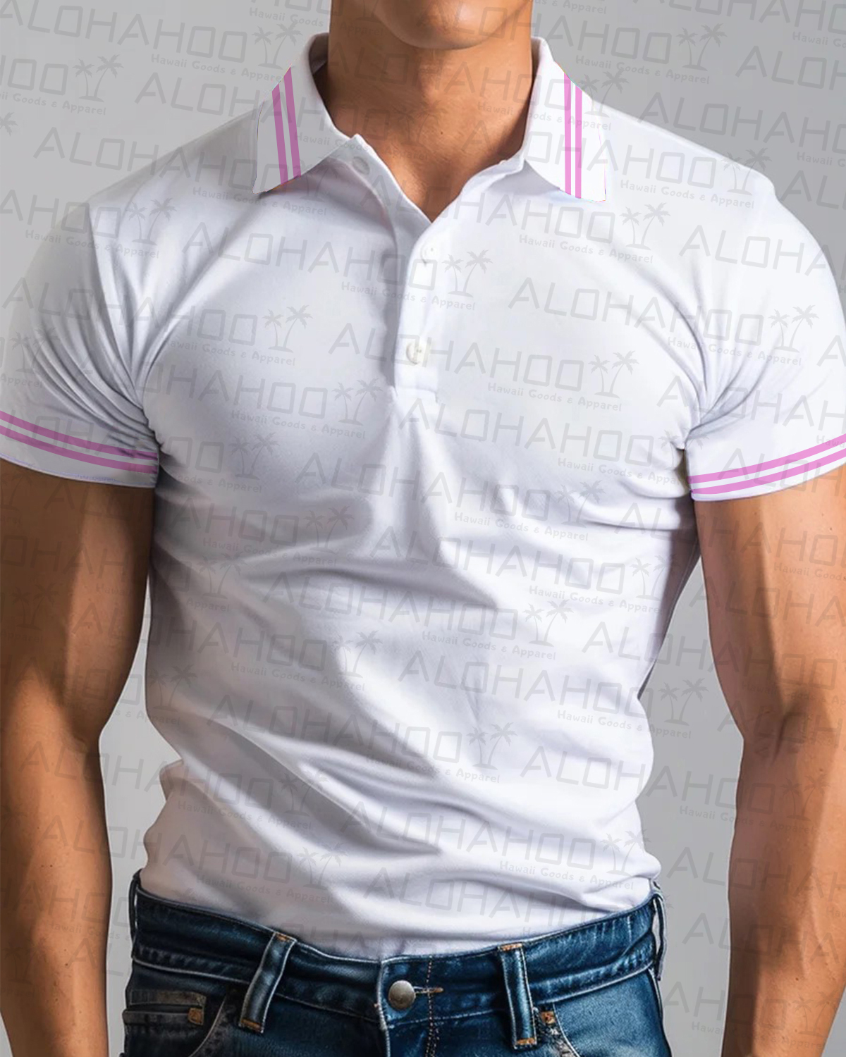 Men's Basics Stripes Polo Shirt