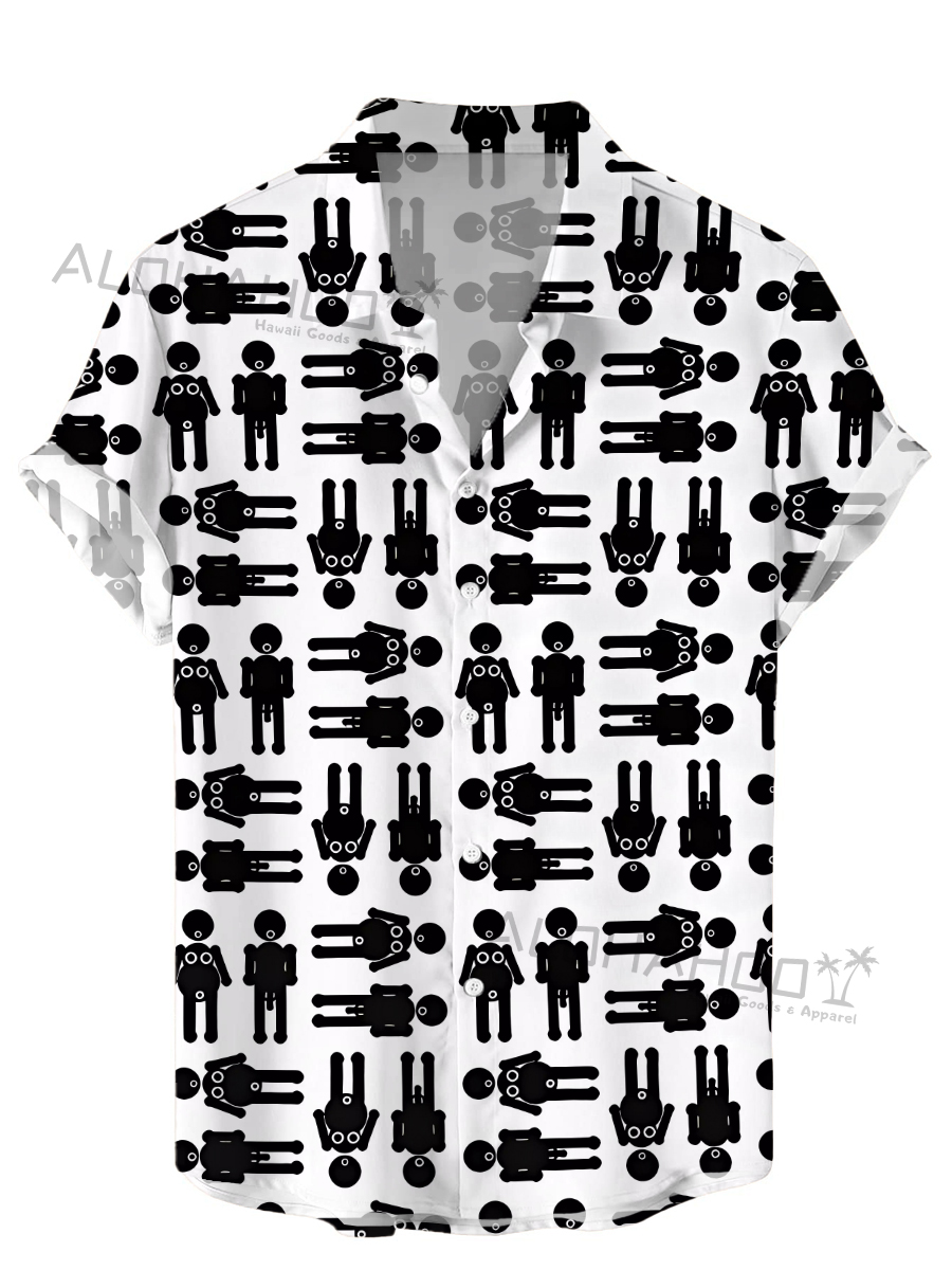 Men's Hawaiian Fun Pattern Shirts Aloha Shirts