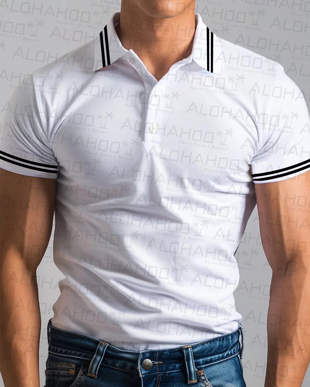 Men's Basics Stripes Polo Shirt