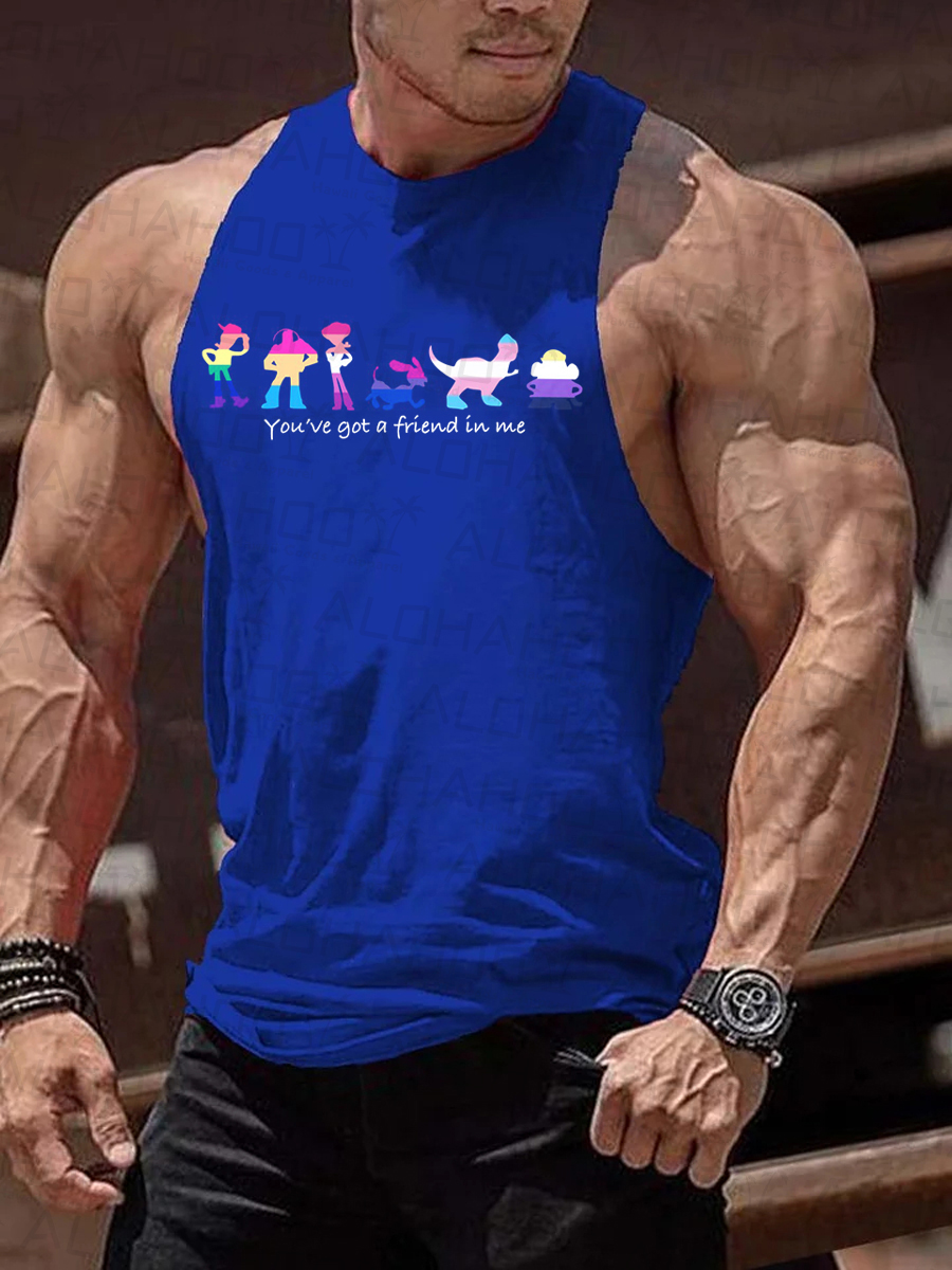 You've Got A Friend In Me Men's Fun Pride Art Print Tank Top Muscle Tee