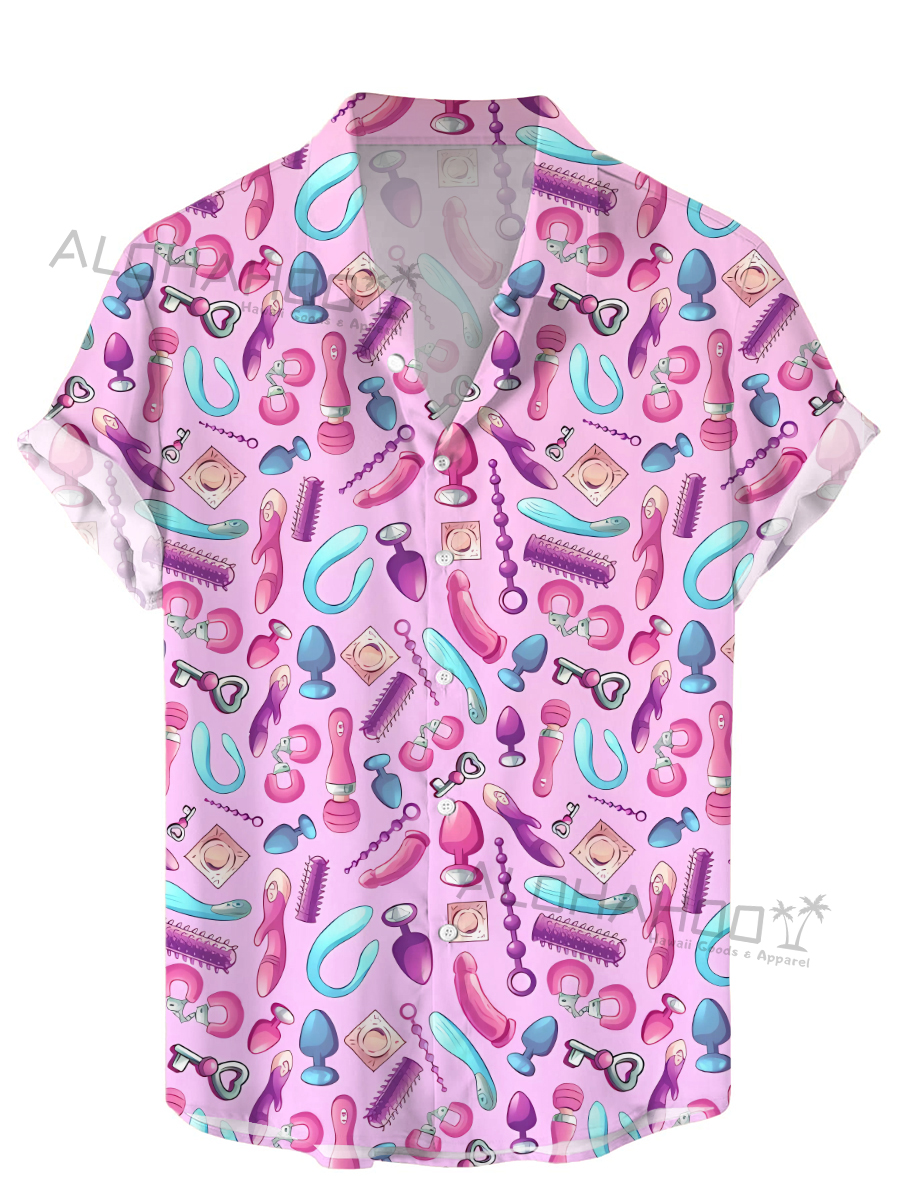 Men's Hawaiian Fun Toys Pattern Shirts Aloha Shirts