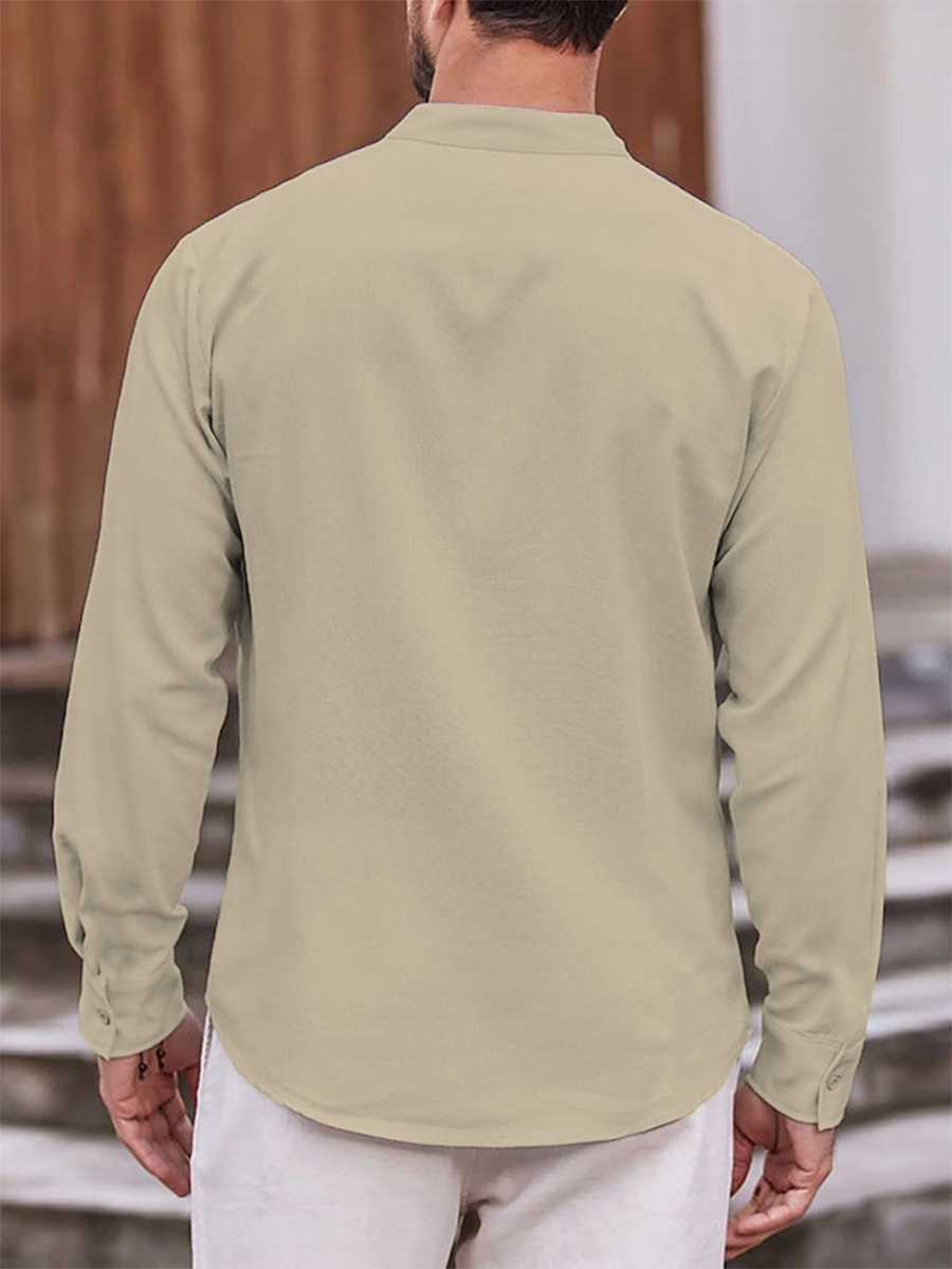 Stylish Simple Tiger Print Easy Care Aloha Long Sleeve Shirts