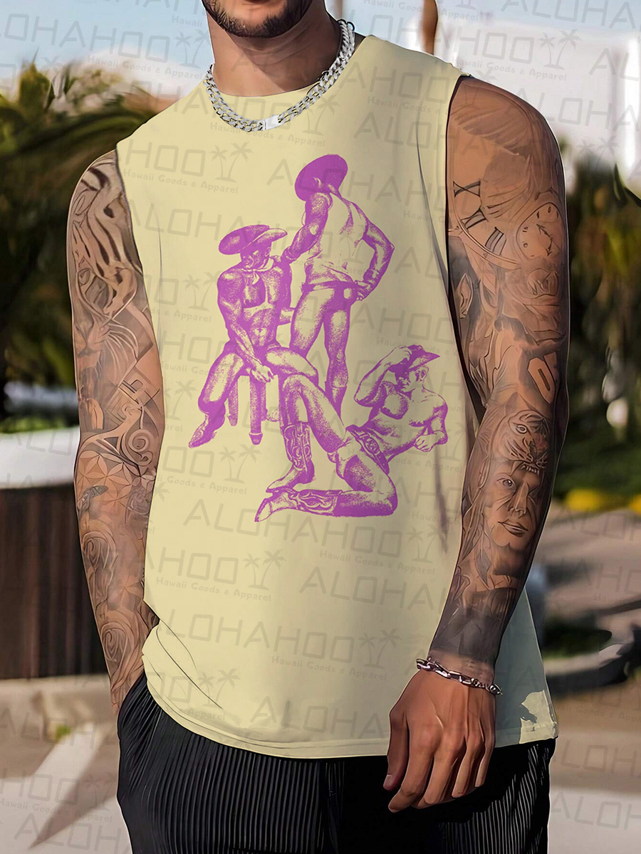 Men's Sleeveless T-shirt Pride Shirts Muscle Tank Top Sexy Art Shirt