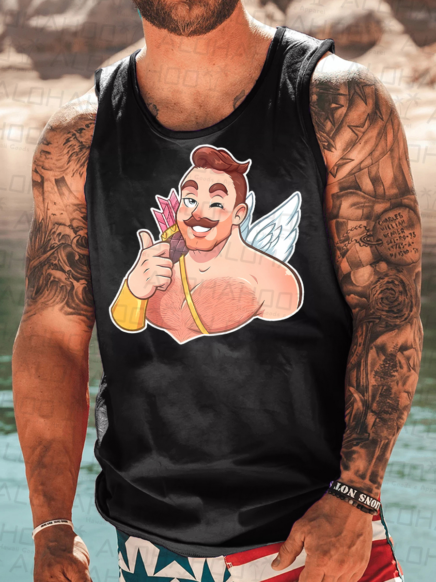 Men's Fun Pride Art Print Tank Top Muscle Tee