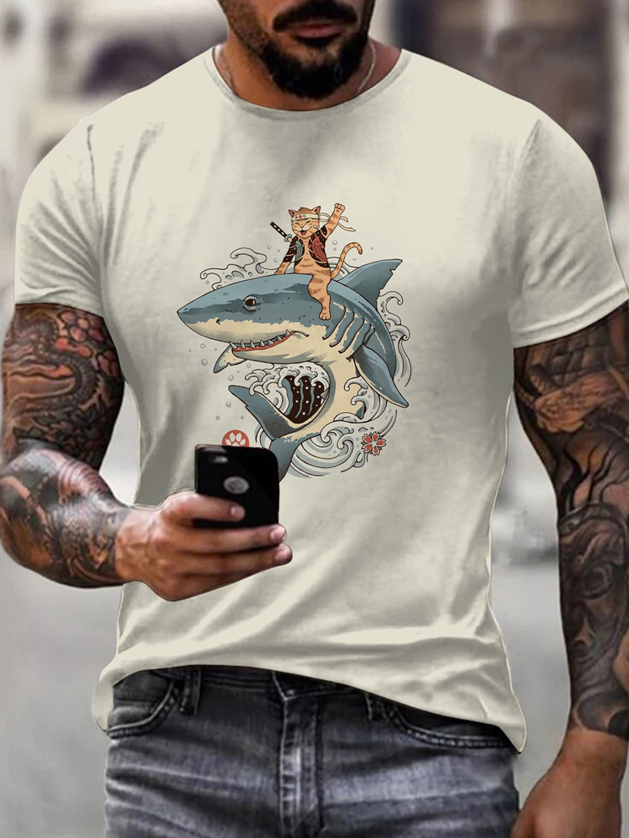 Men's Japanese Shark T-Shirt