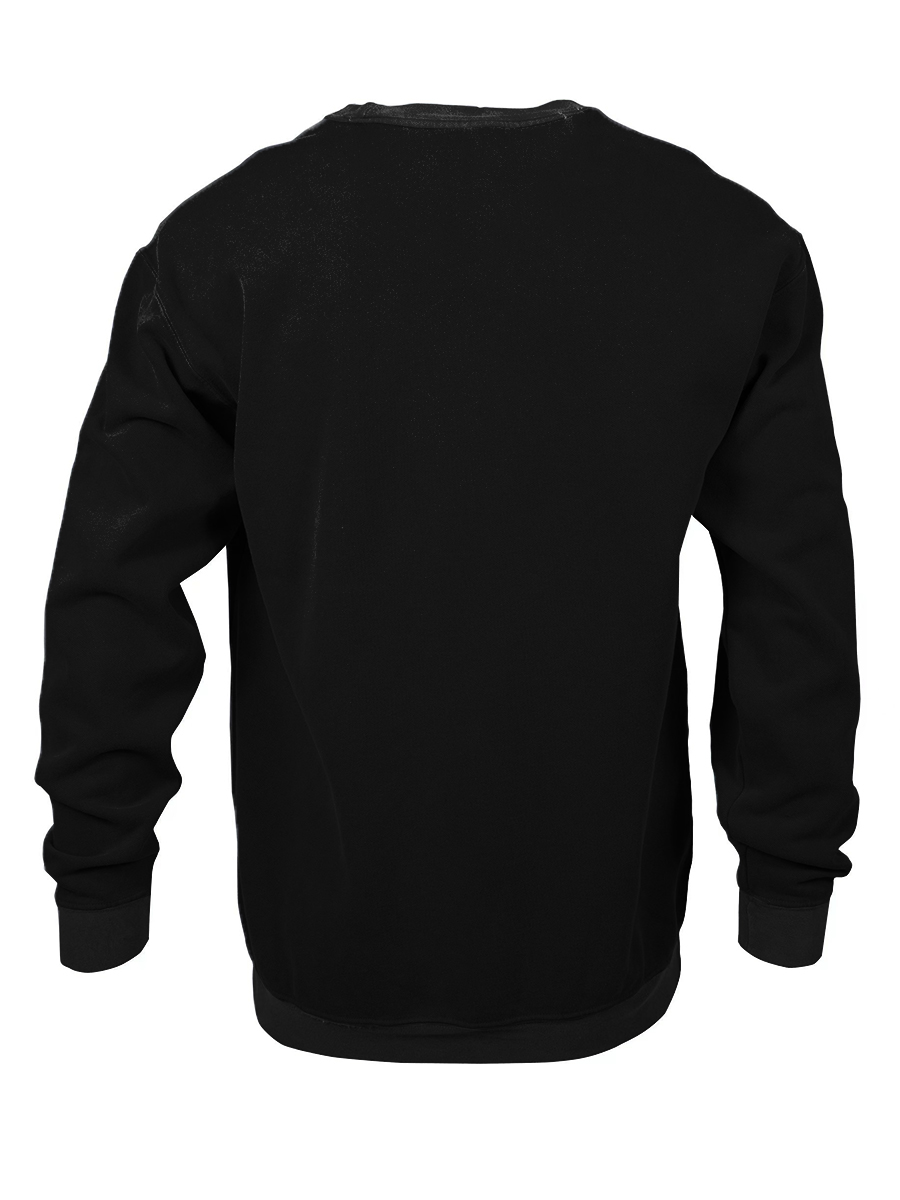 Men's Casual Sweatshirt Mardi Gras Note Print Sweatshirt