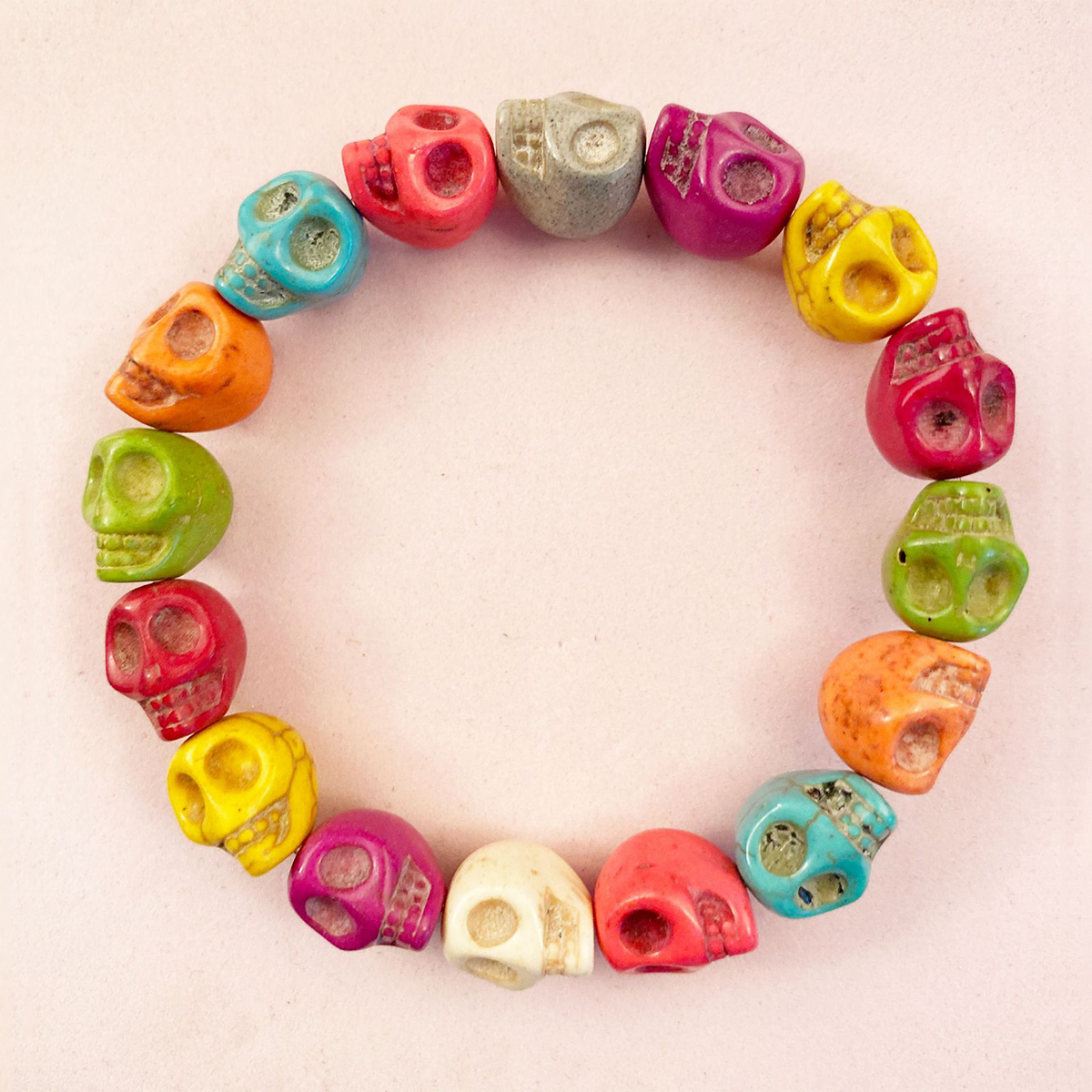 Fashion Skull Stone Bracelet