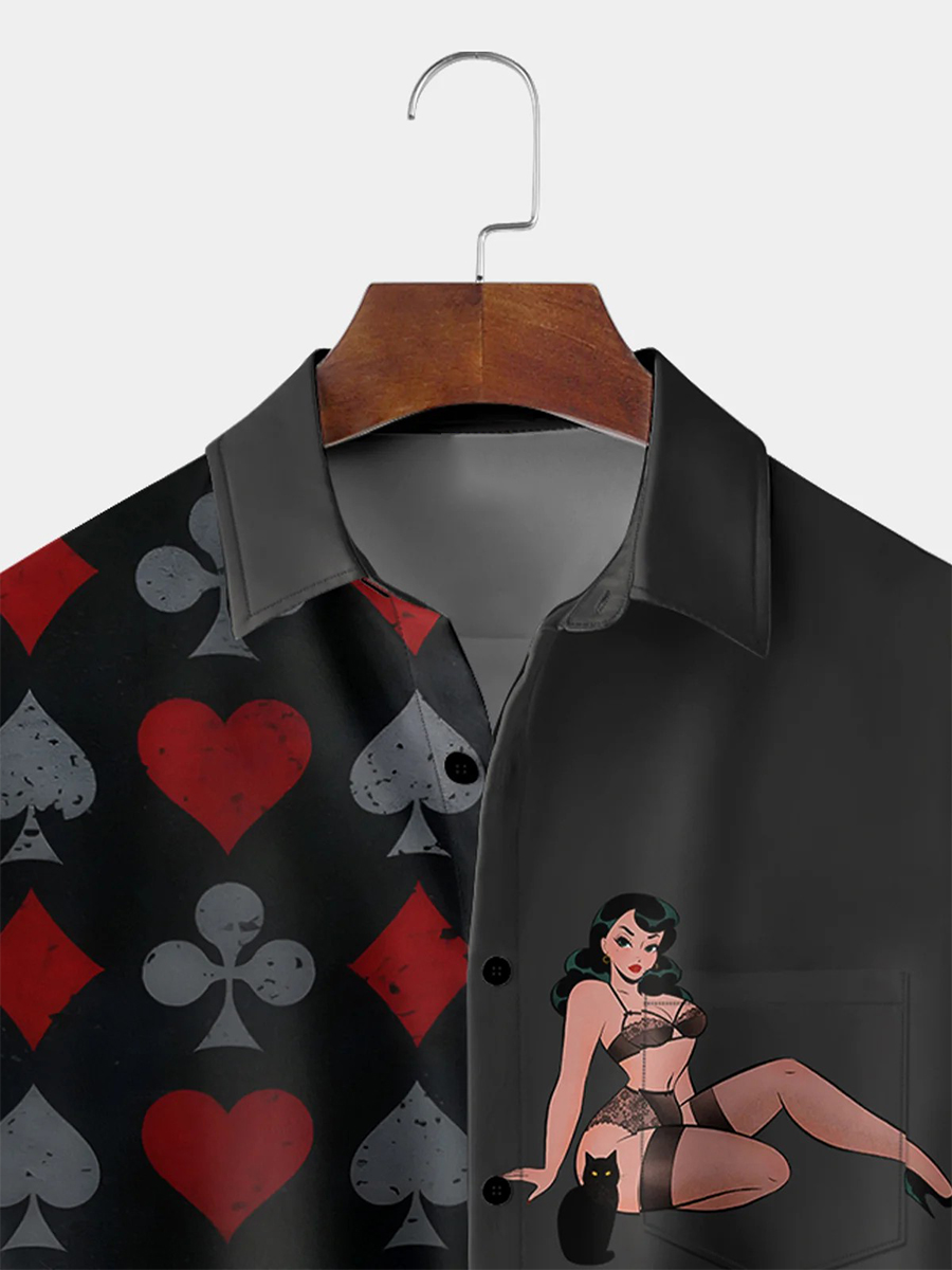 Poker Black Cat Beauty Shirt
