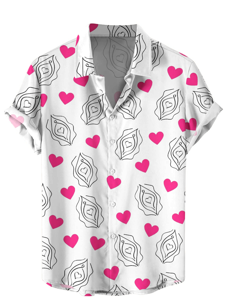 Men's Hawaiian Shirts Sexy Print Aloha Shirts