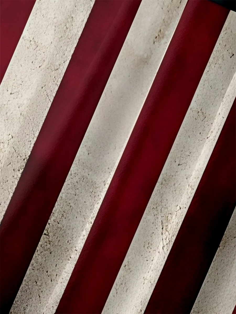 Moisture-wicking Memorial Day American Flag American Eagle Chest Pocket Casual Shirt