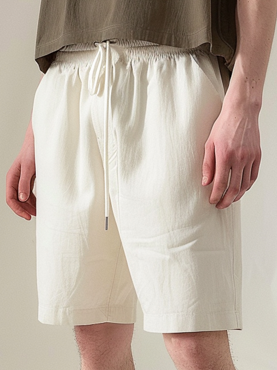 Men's Shorts Holiday Cotton And Linen Beach Shorts