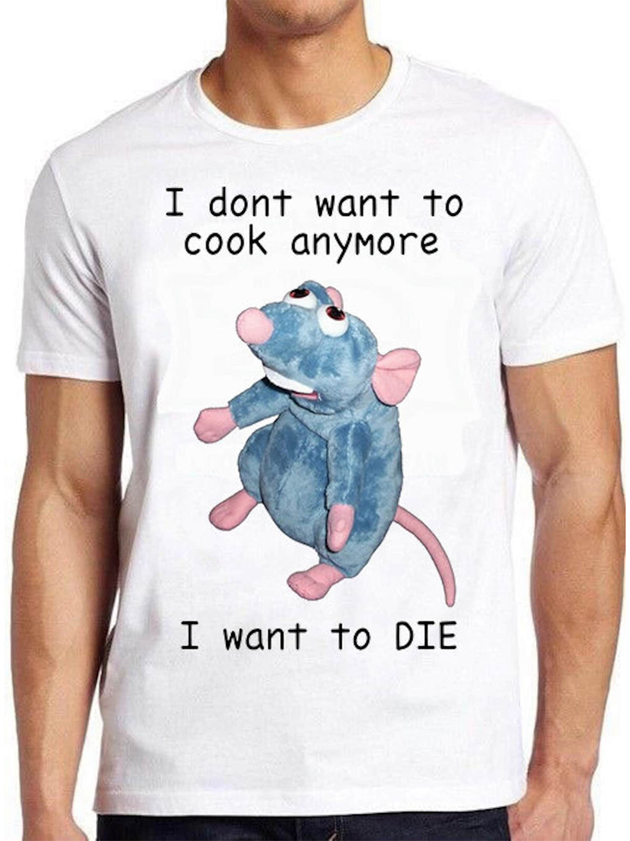 Fun I Don't Want To Cook Anymore Print T-shirt