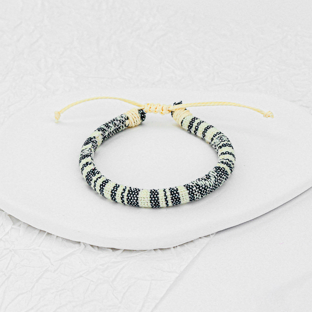 Ethnic Style Cotton And Linen Hand-Woven Bracelet