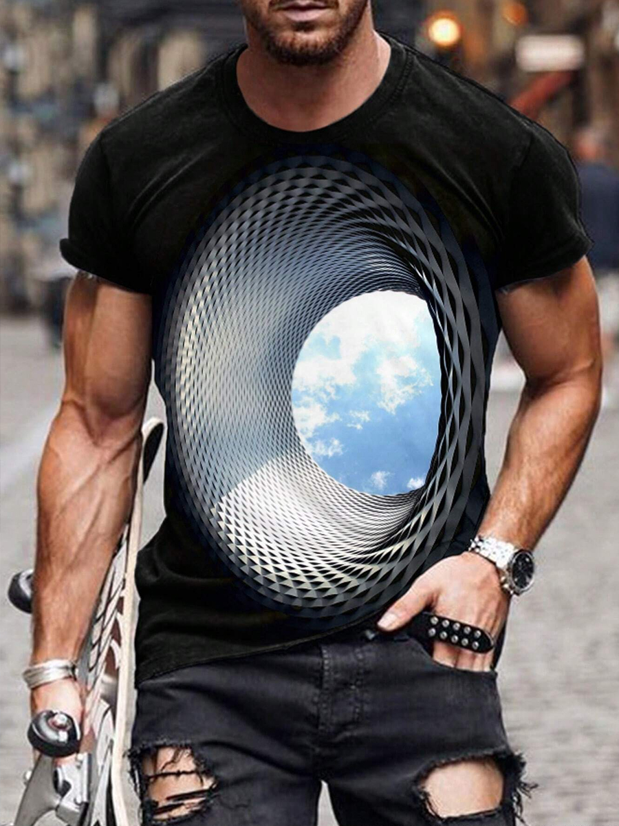 Men's Casual 3D Print T-Shirt
