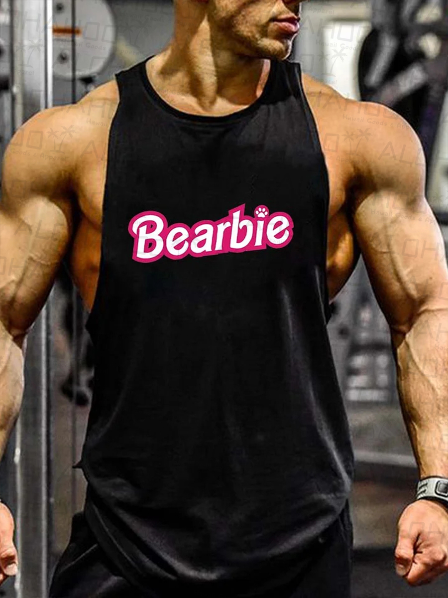 Men's Bearbie Bear Pride Tank Top Muscle Tee