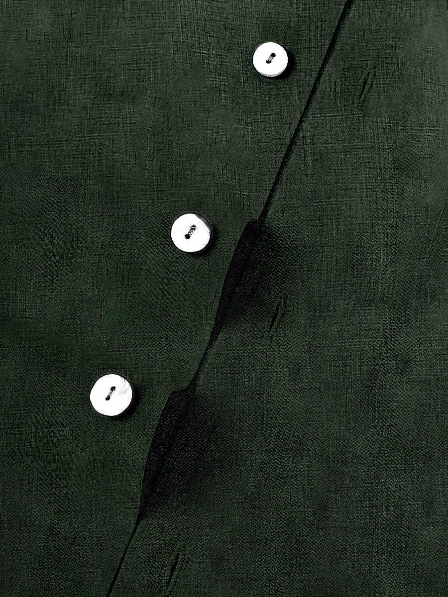 Men's Cotton-Linen Shirts Summer Camouflage Patchwork Lightweight Hawaiian Shirts