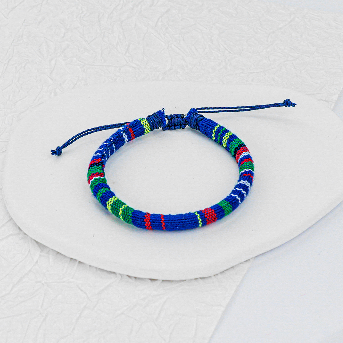 Ethnic Style Cotton And Linen Hand-Woven Bracelet