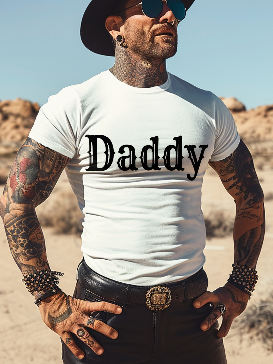 Men's Pride Daddy Art Print T-Shirt