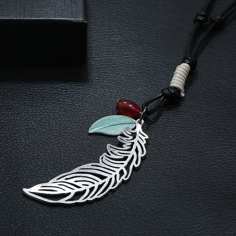 Ethnic Style Wax Thread Sweater Chain