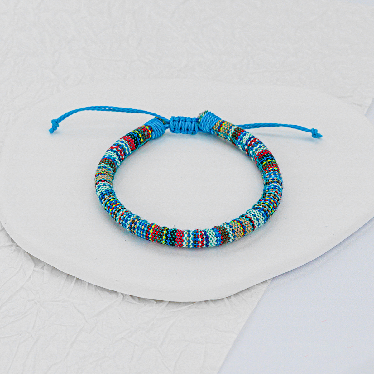 Ethnic Style Cotton And Linen Hand-Woven Bracelet