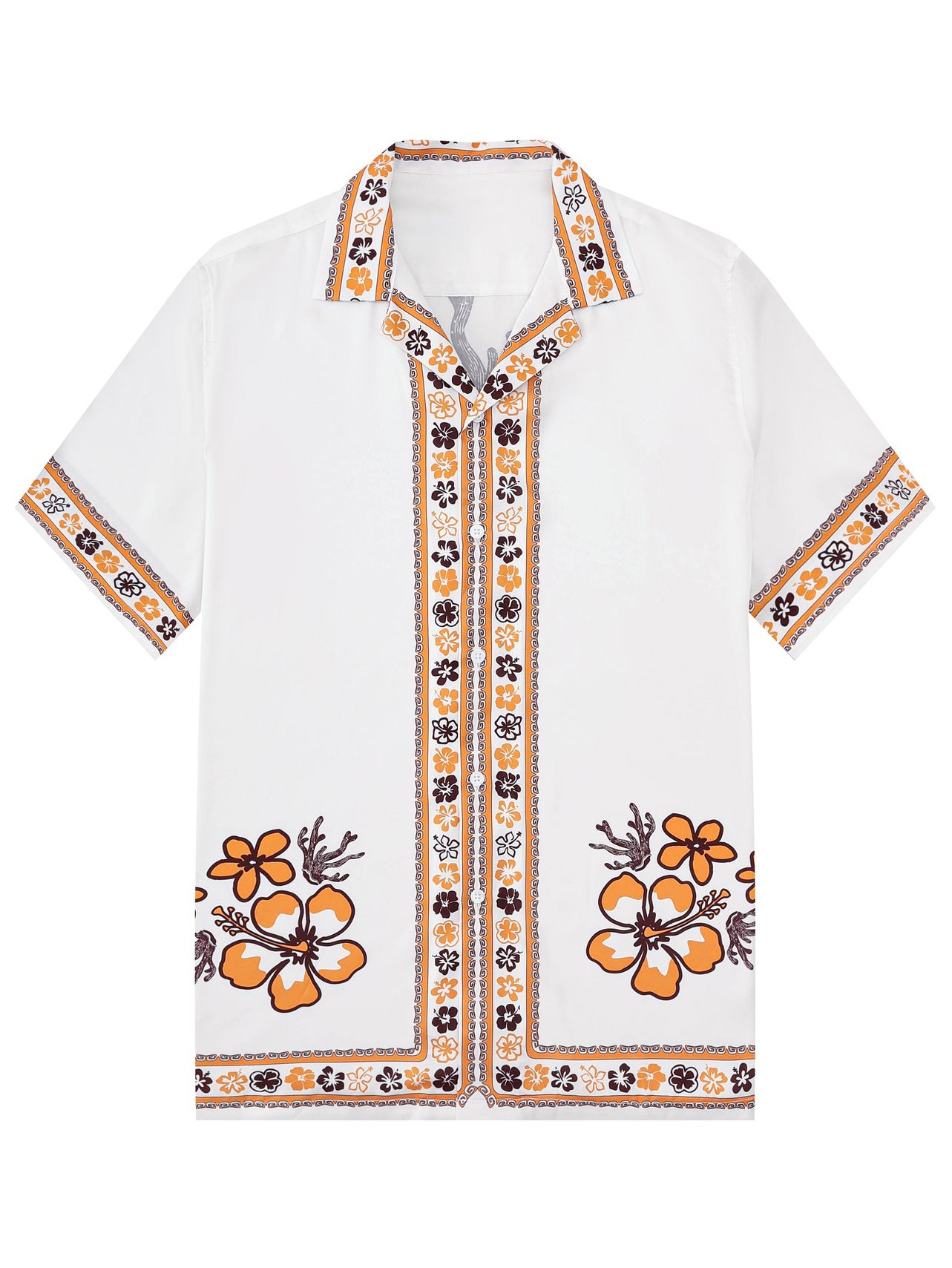 Tiki Party Holiday Hibiscus Pattern Shirt Shorts Walking Sets