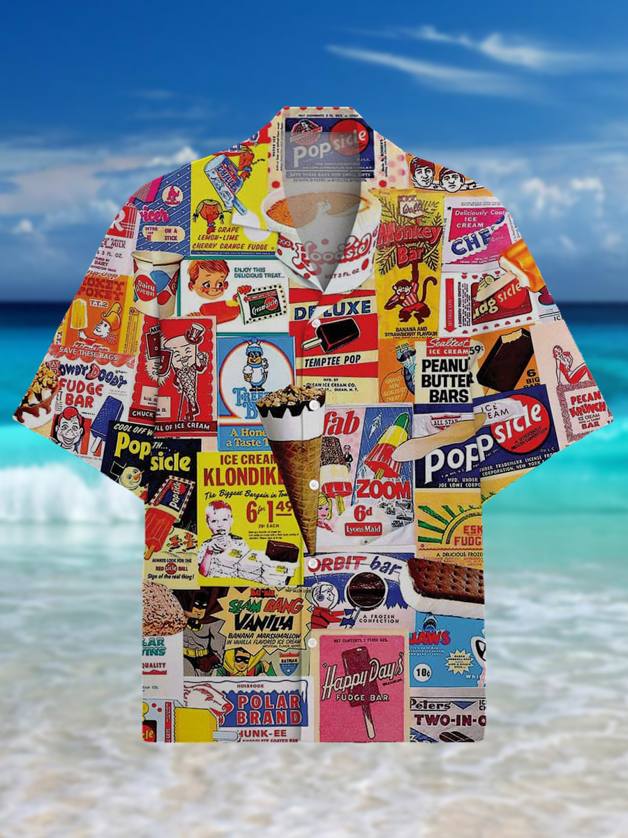 Ice Cream Bars Men's Vintage Shirt