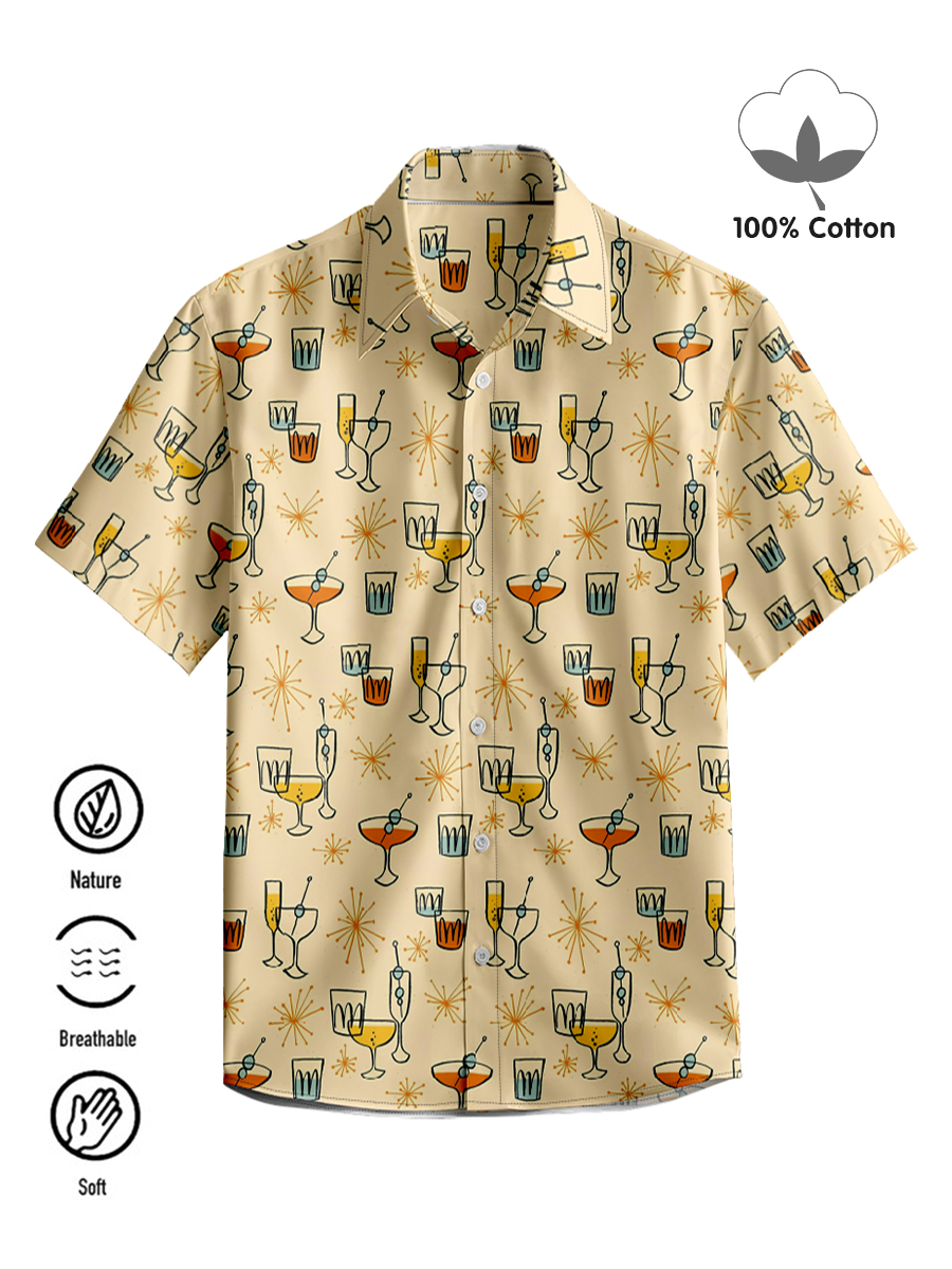 1950 Atomic Cocktail - 100% Cotton Shirt