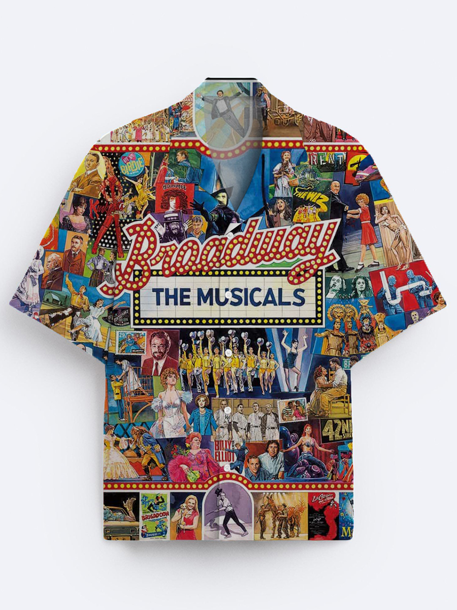 Broadway Pattern Men's Vintage Shirt