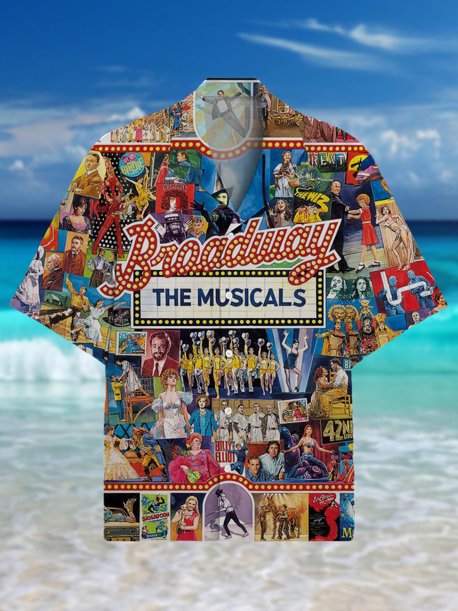 Broadway Pattern Men's Vintage Shirt