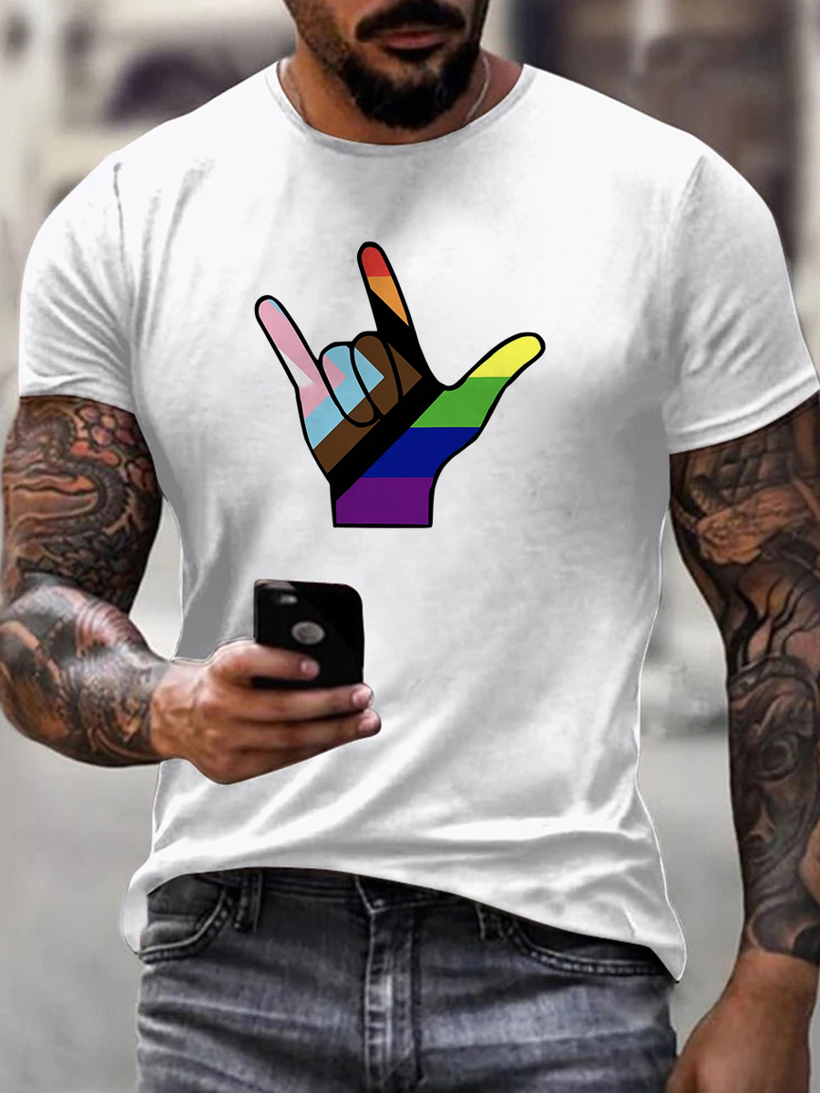 Men's Pride Rainbow Flag T-Shirt